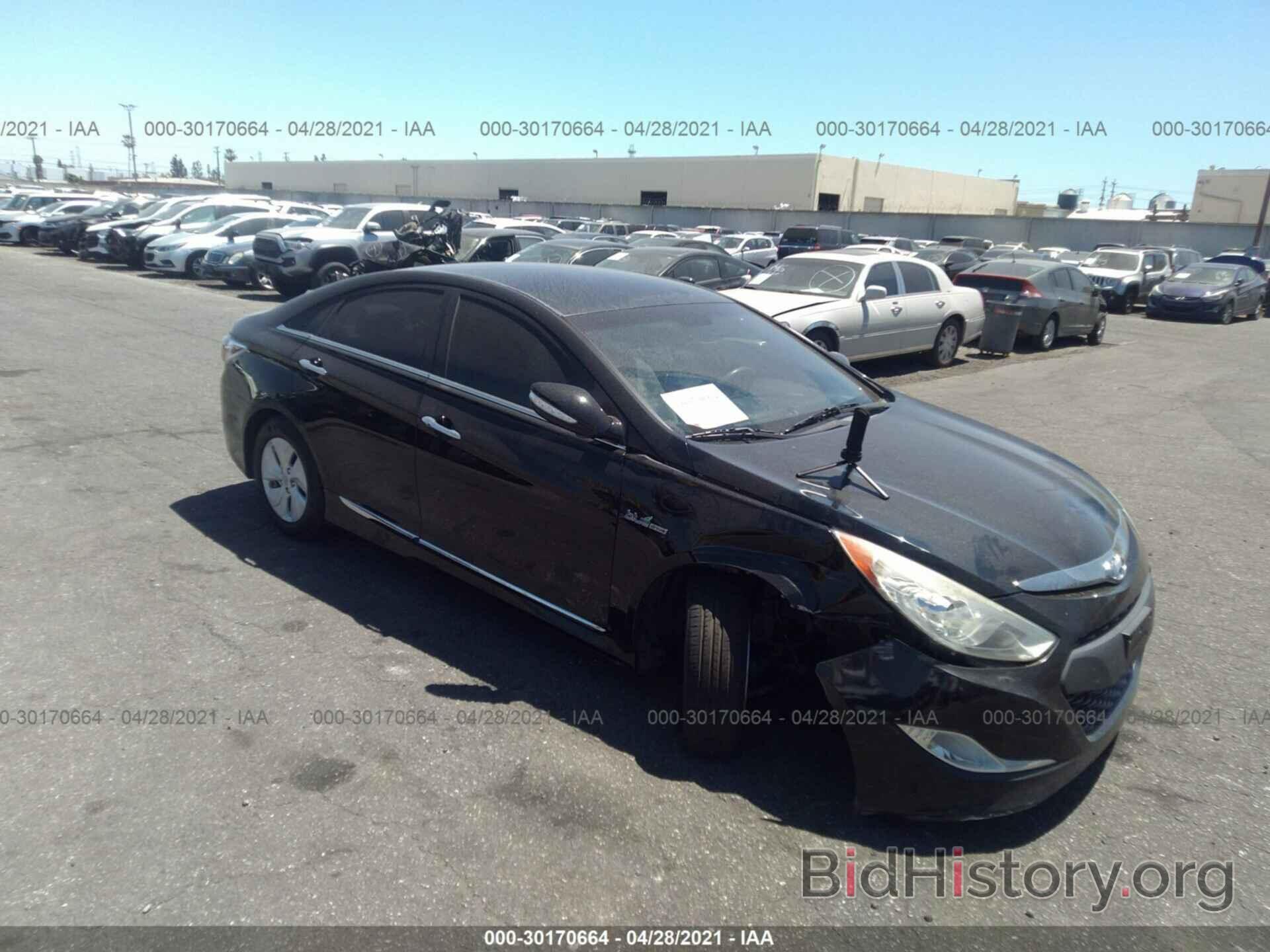 Photo KMHEC4A45DA075603 - HYUNDAI SONATA HYBRID 2013