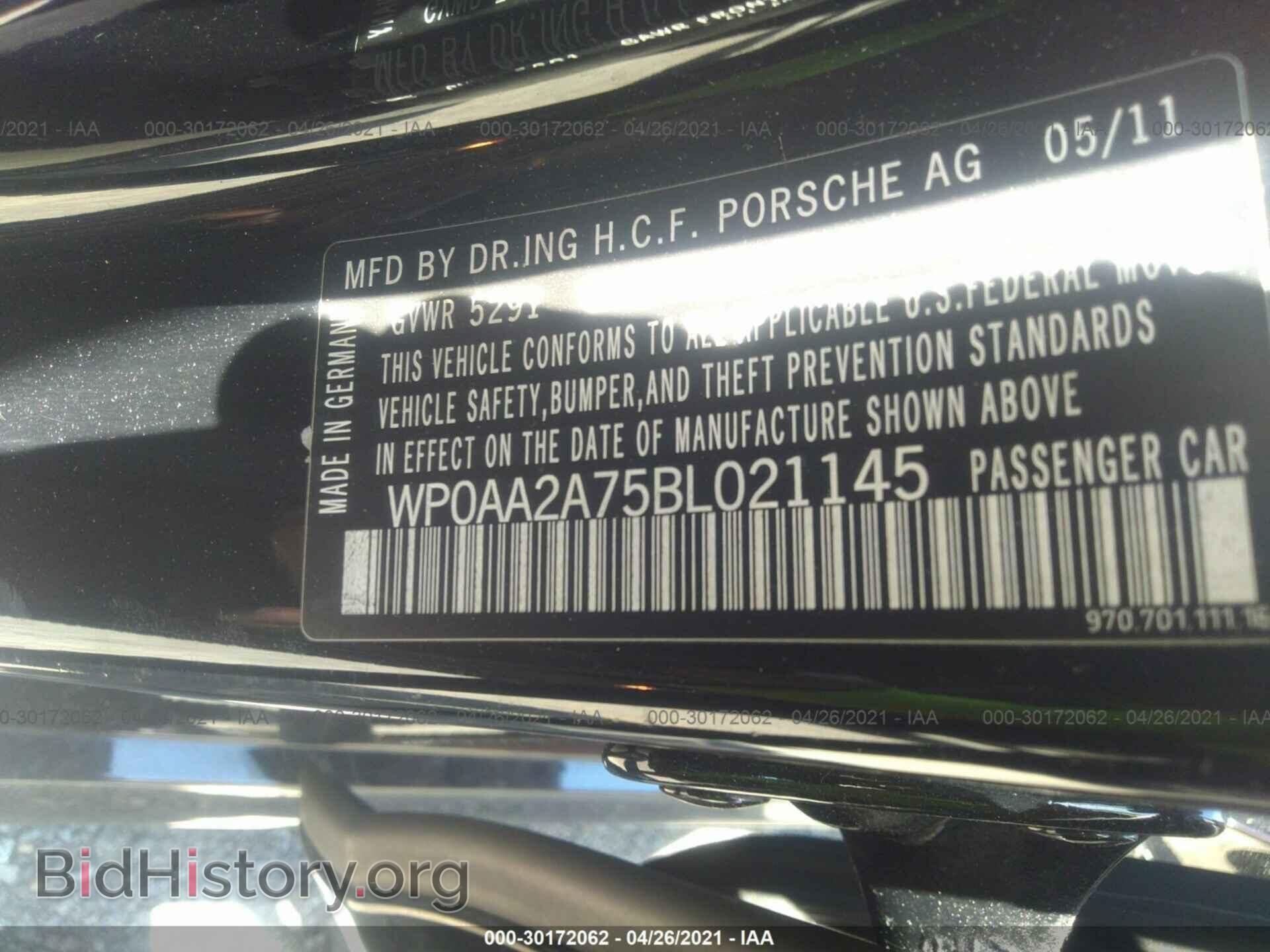 2011 PORSCHE PANAMERA - VIN: WP0AA2A75BL021145 - Фото 9