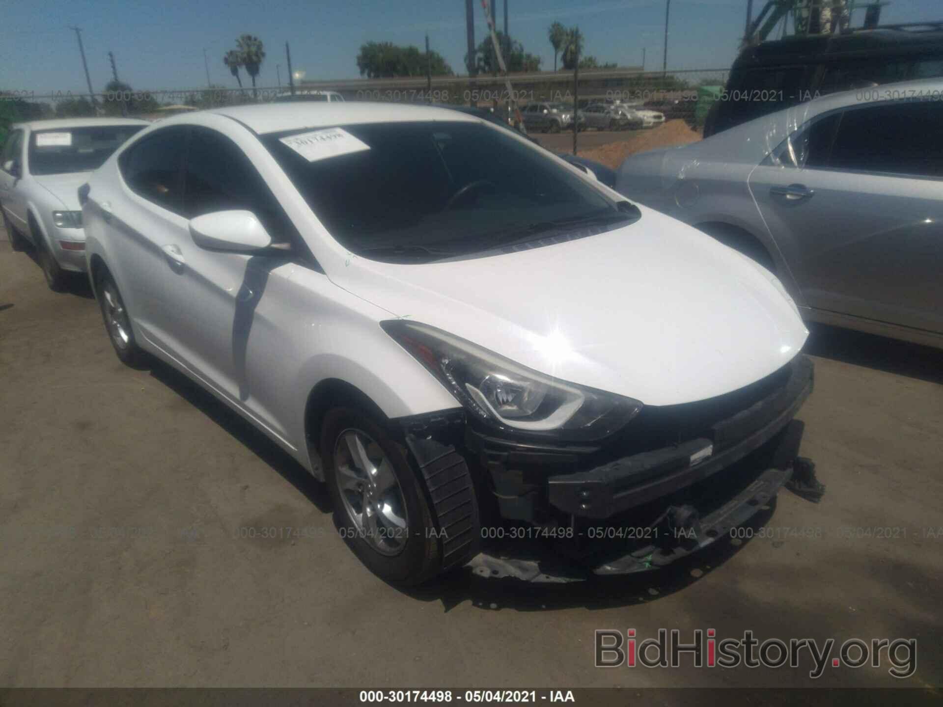 Photo 5NPDH4AE6EH469941 - HYUNDAI ELANTRA 2014