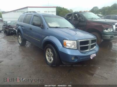 2008 Dodge DURANGO SLT, blue — VIN 1D8HB48N98F141048, IAAI
