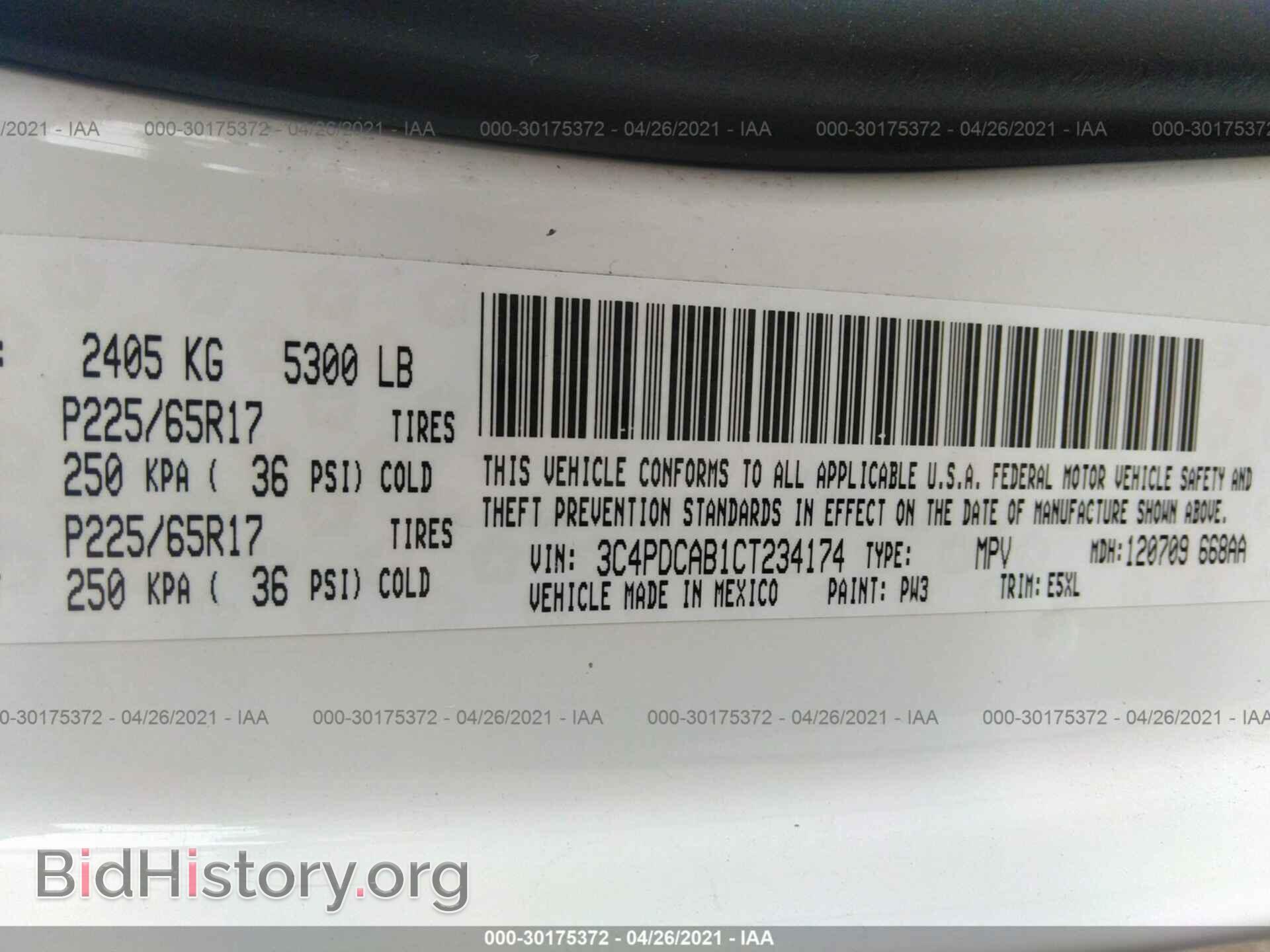 2012 DODGE JOURNEY - VIN: 3C4PDCAB1CT234174 - Photo 9