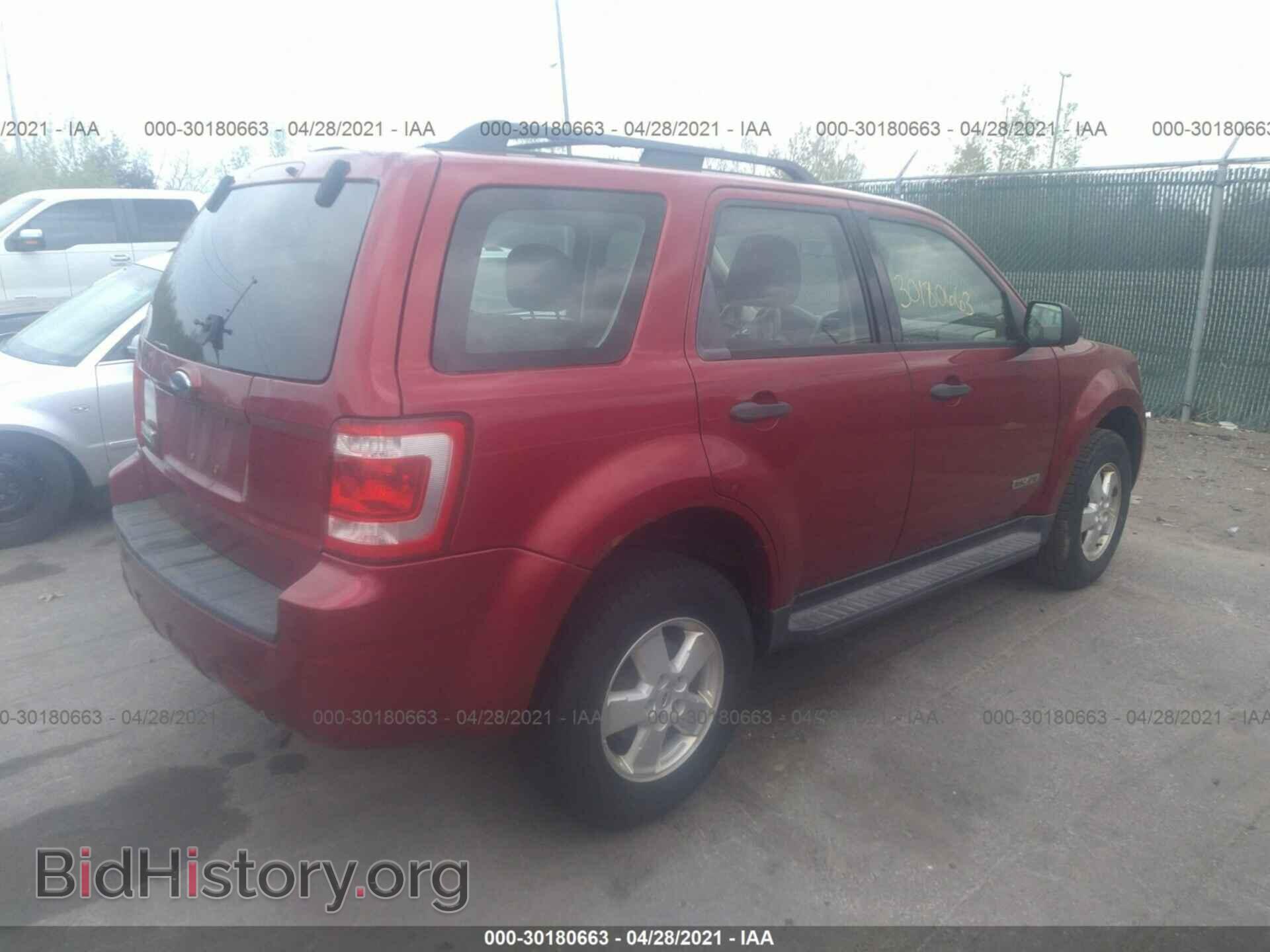 2008 FORD ESCAPE - VIN: 1FMCU02ZX8KA33659 - Фото 4