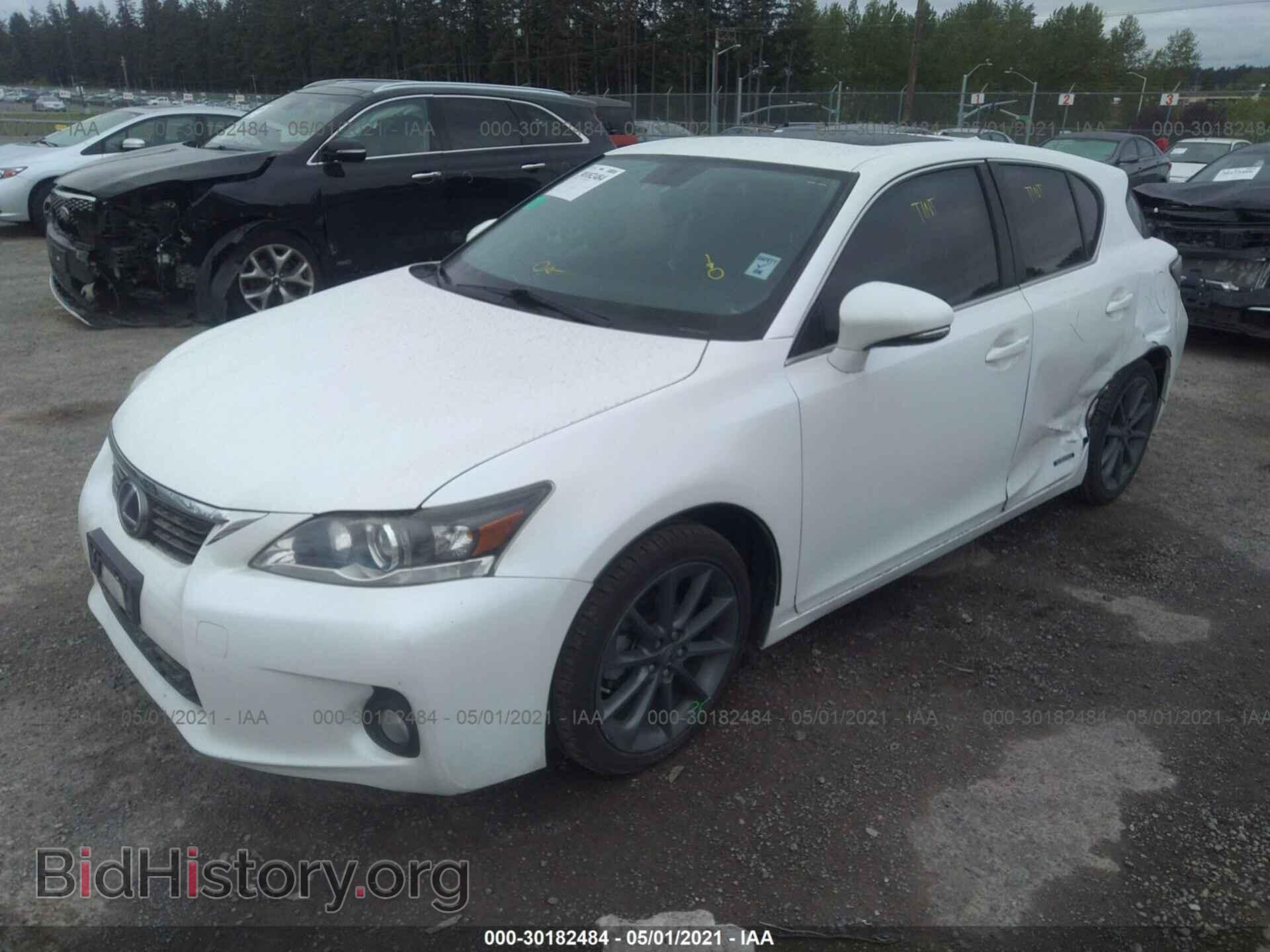 2012 LEXUS CT 200H - VIN: JTHKD5BH5C2086233 - Фото 2
