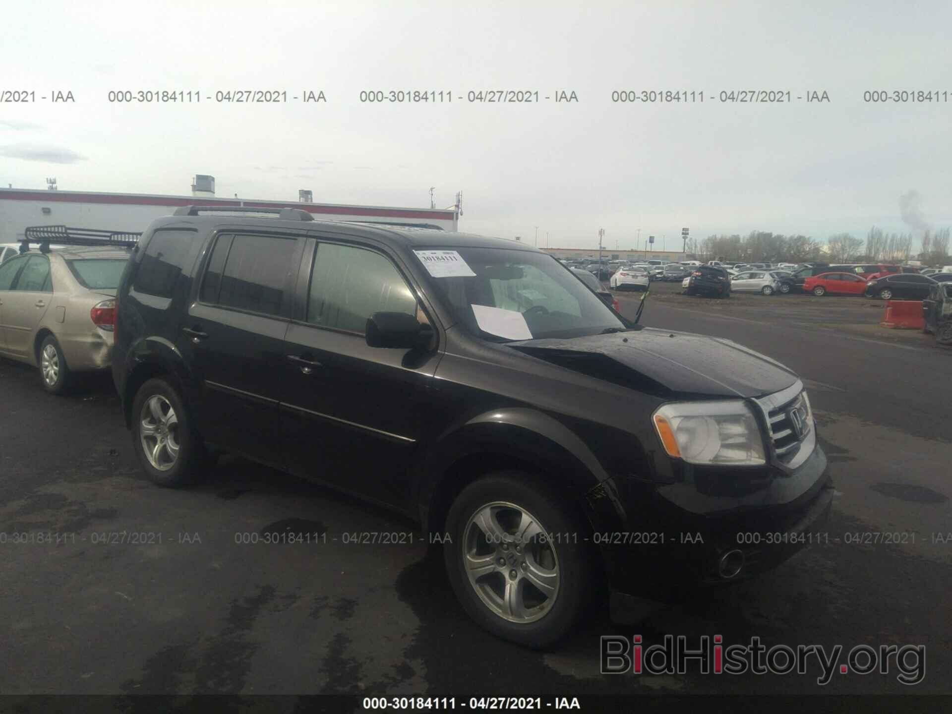 Photo 5FNYF4H68CB023422 - HONDA PILOT 2012