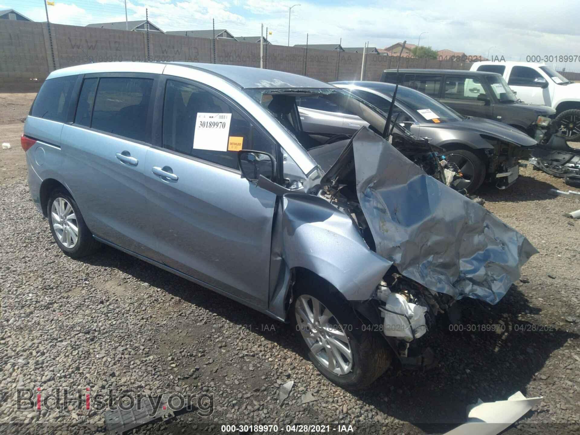 Photo JM1CW2BL2C0134821 - MAZDA MAZDA5 2012