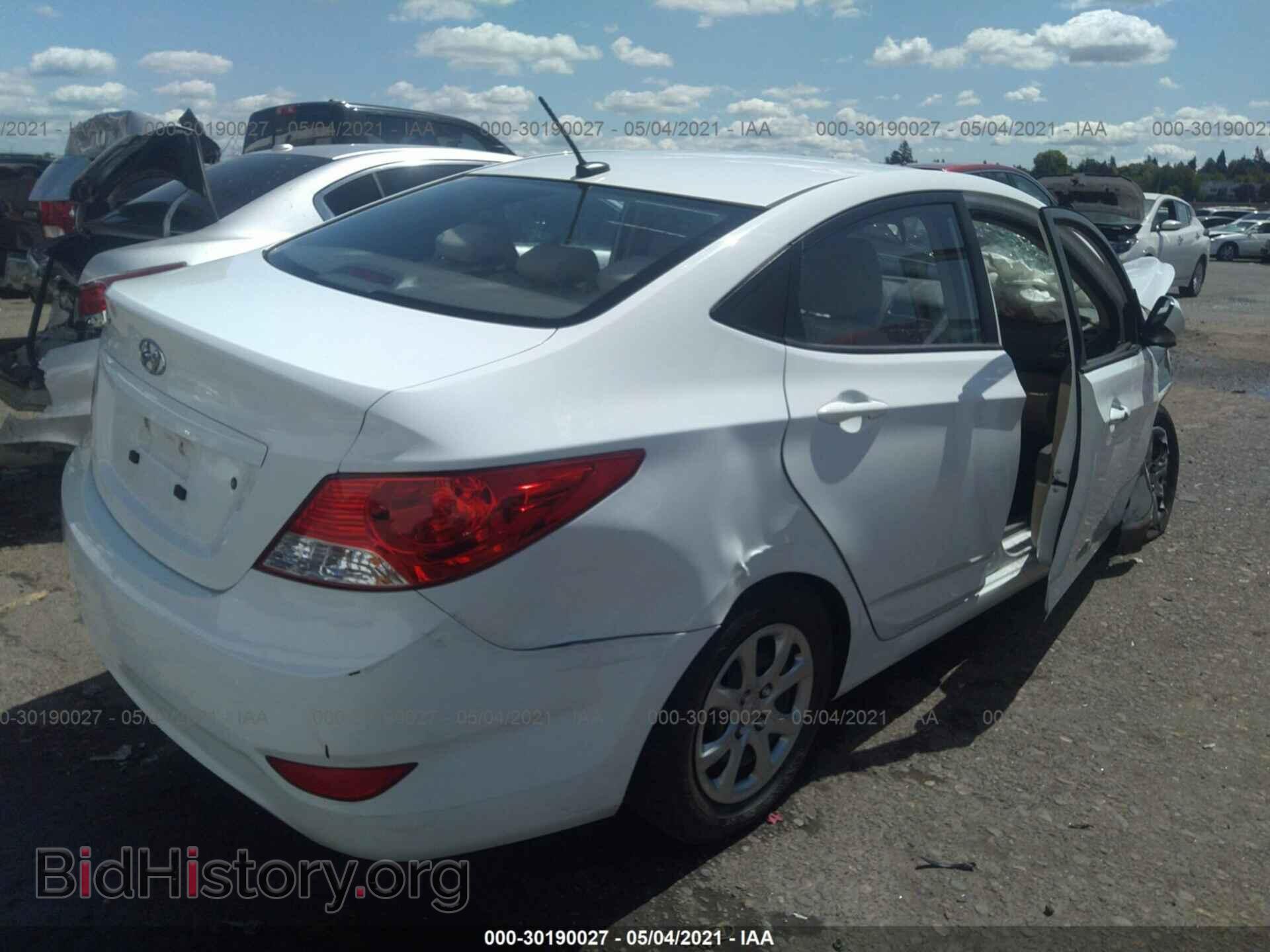 2013 HYUNDAI ACCENT - VIN: KMHCT4AE9DU537837 - Фото 4