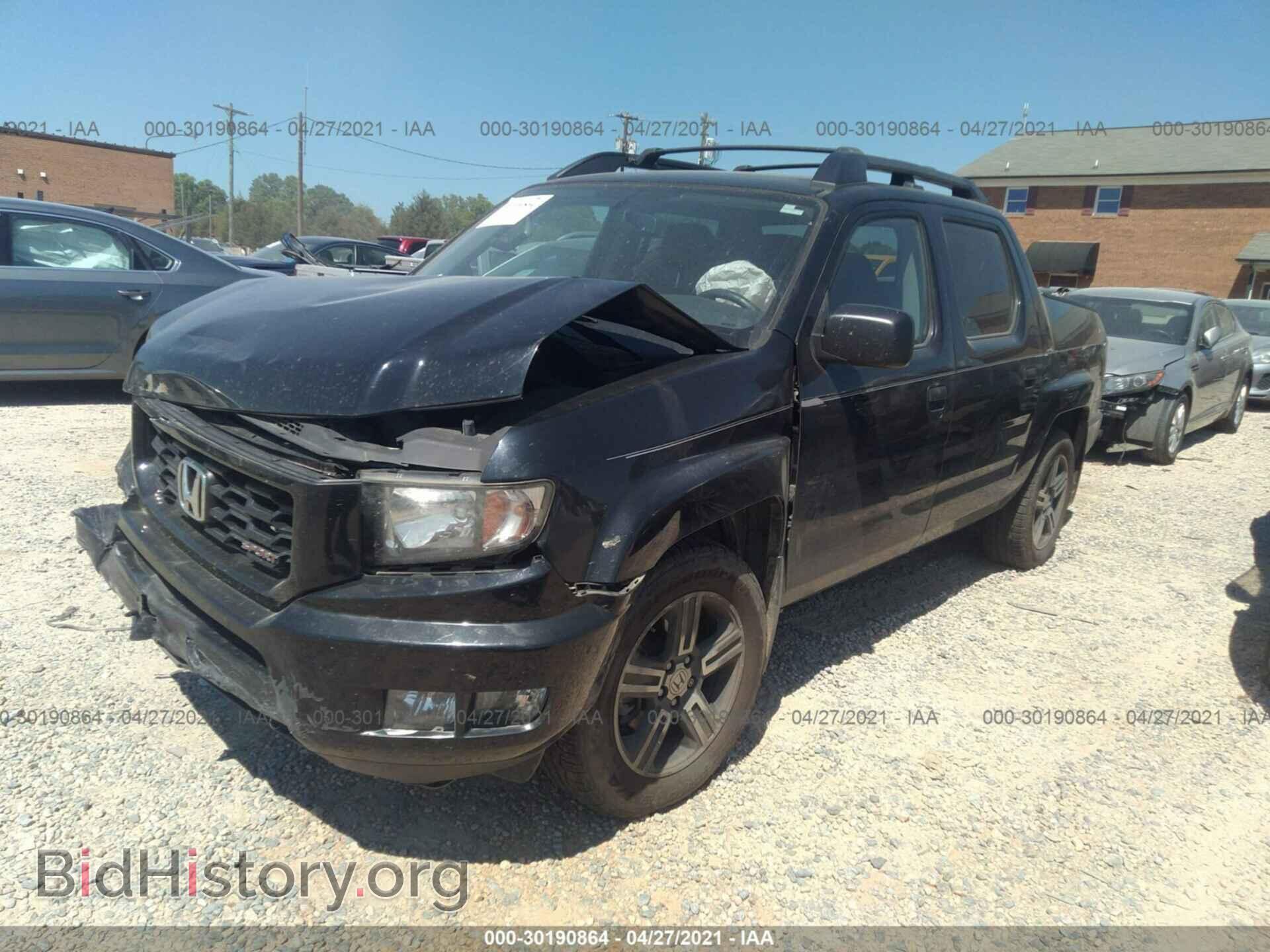 2014 HONDA RIDGELINE - VIN: 5FPYK1F74EB012546 - Фото 2