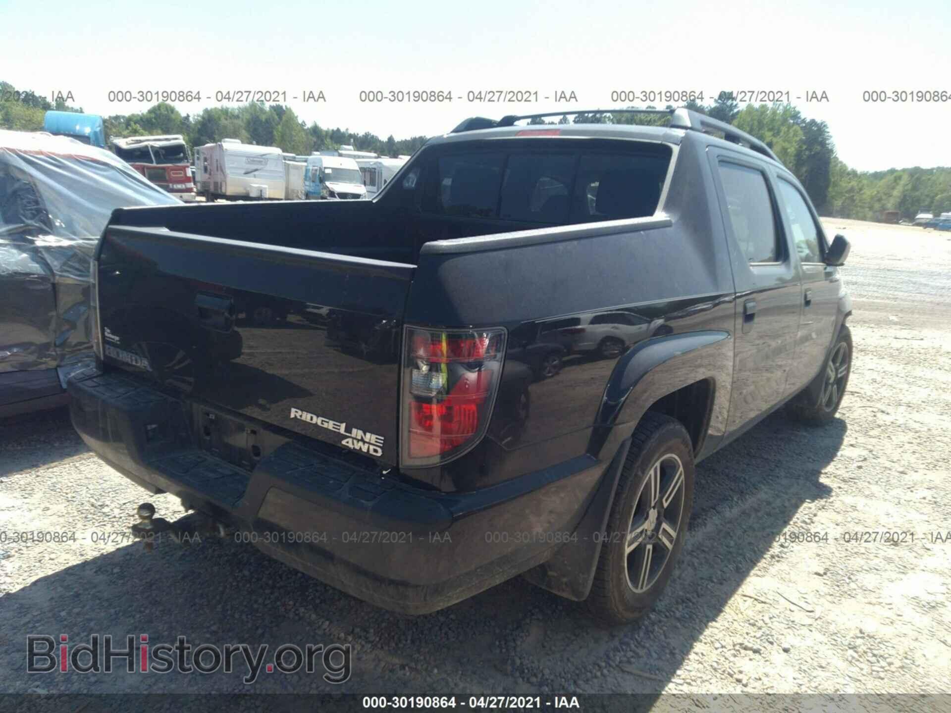 2014 HONDA RIDGELINE - VIN: 5FPYK1F74EB012546 - Фото 4