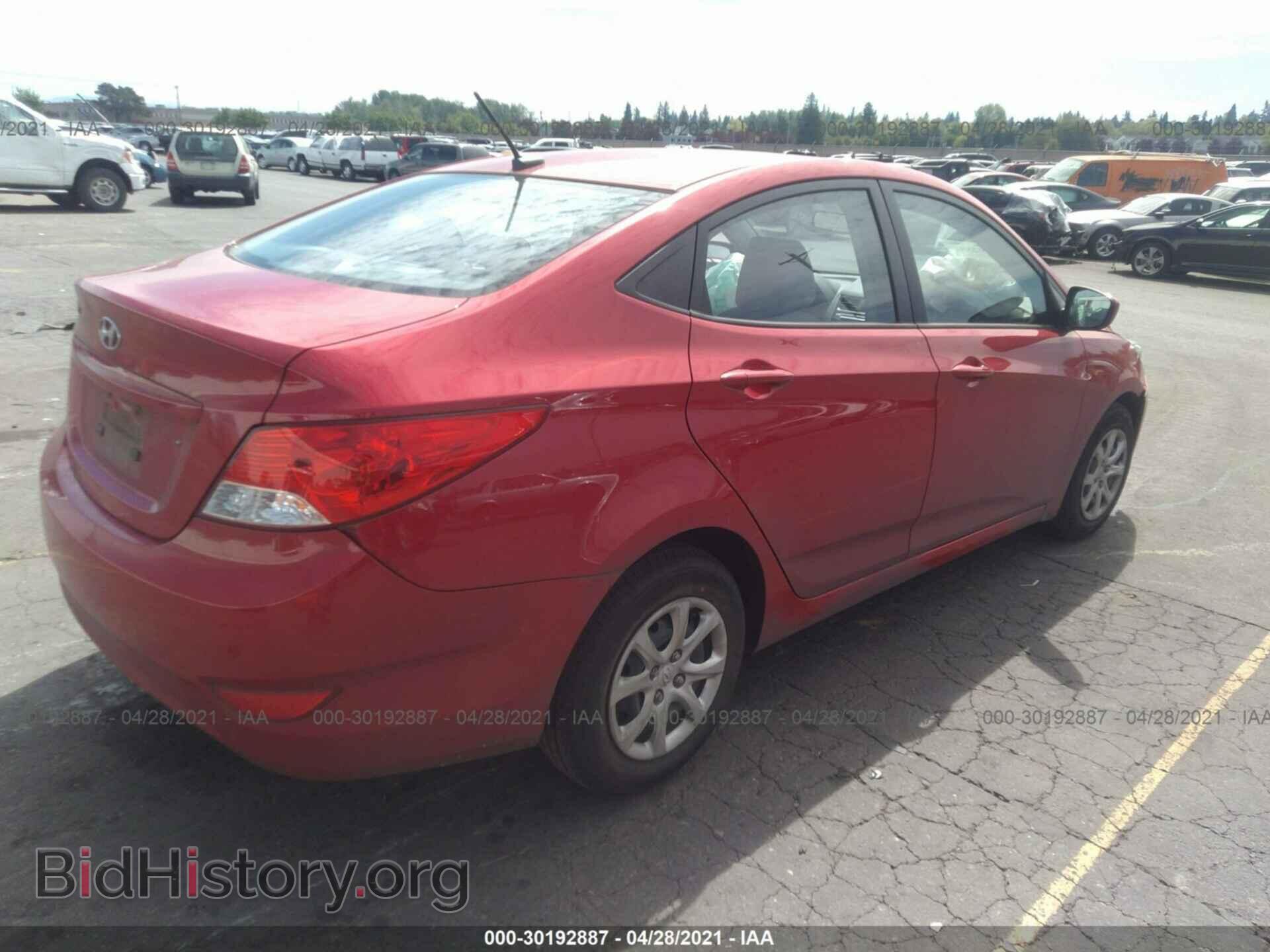 2013 HYUNDAI ACCENT - VIN: KMHCT4AE1DU571352 - Фото 4