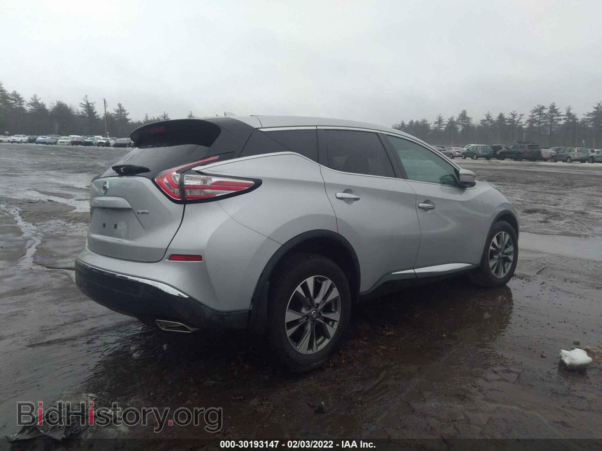 2016 NISSAN MURANO - VIN: 5N1AZ2MH8GN151621 - Фото 4