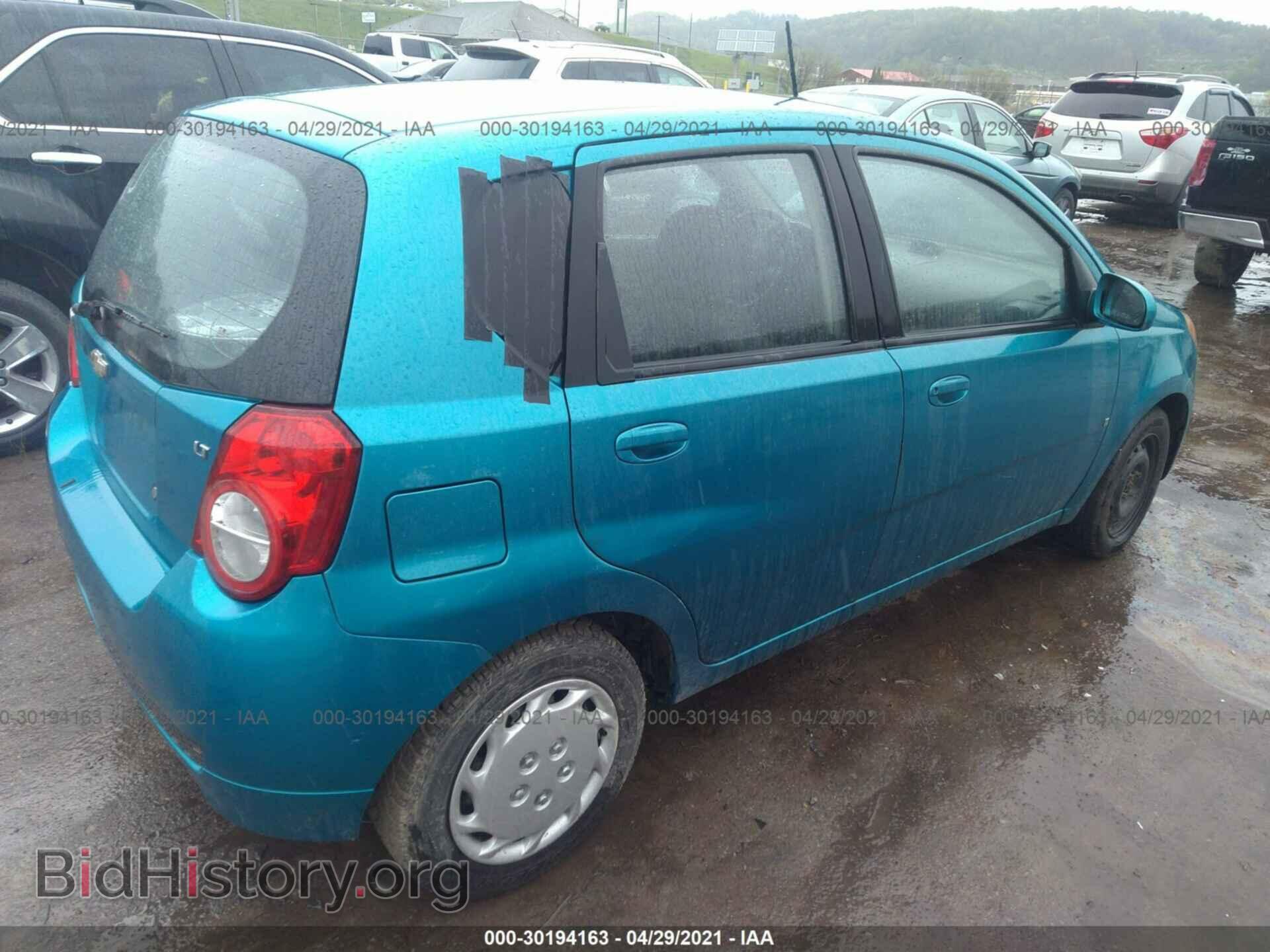 2009 CHEVROLET AVEO - VIN: KL1TD66E39B627596 - Фото 4