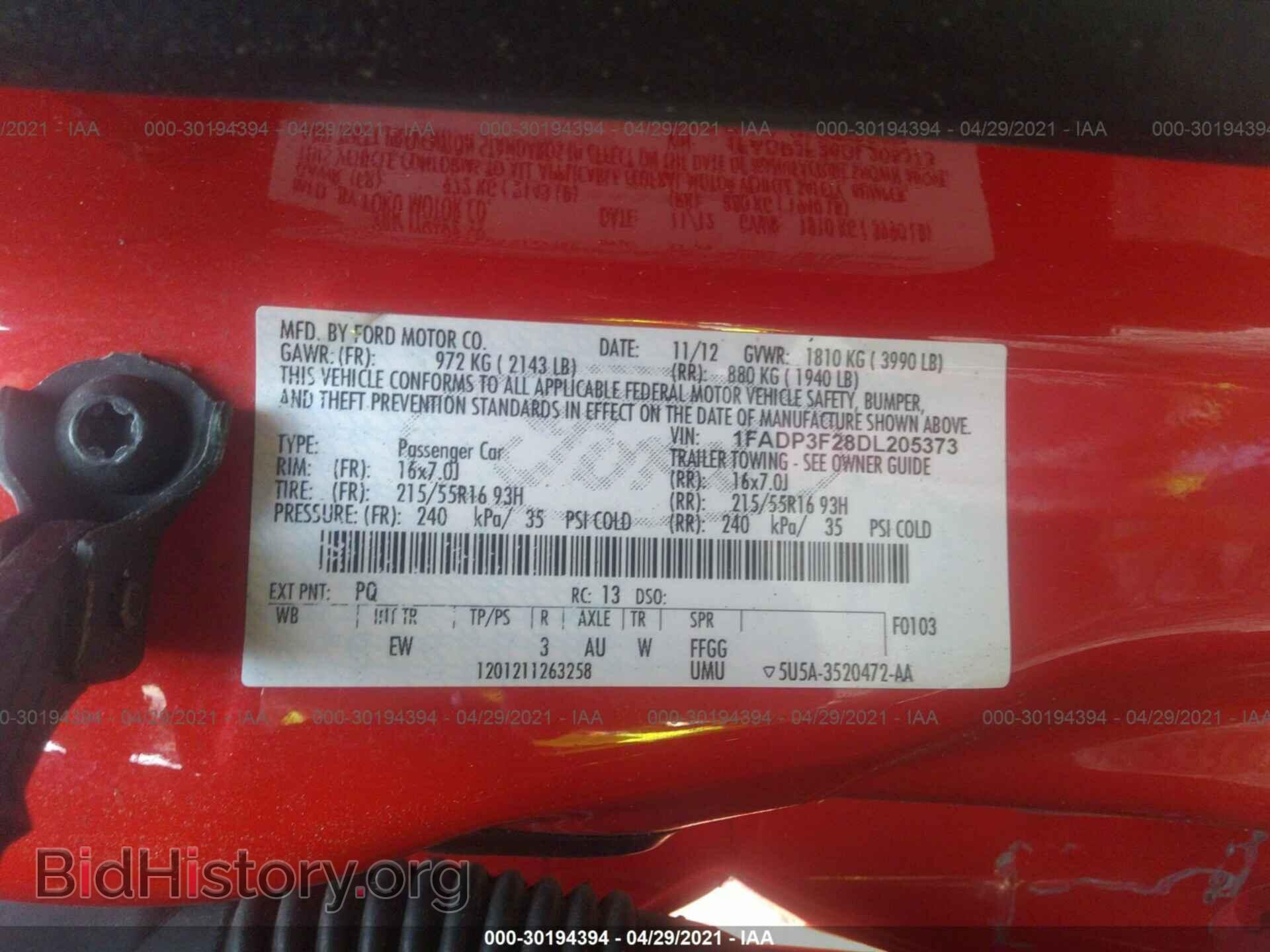 2013 FORD FOCUS - VIN: 1FADP3F28DL205373 - Photo 9