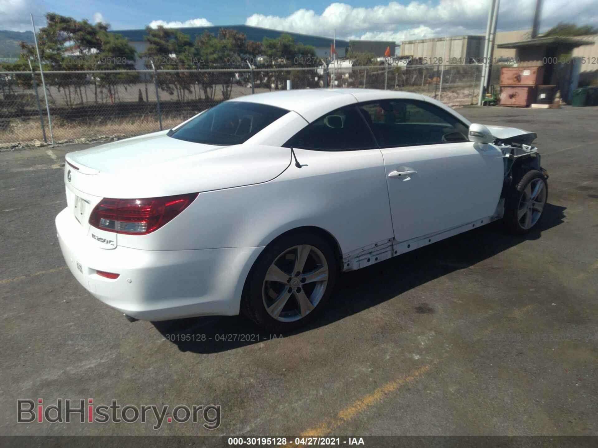 2012 LEXUS IS 250C - VIN: JTHFF2C26C2522656 - Photo 4