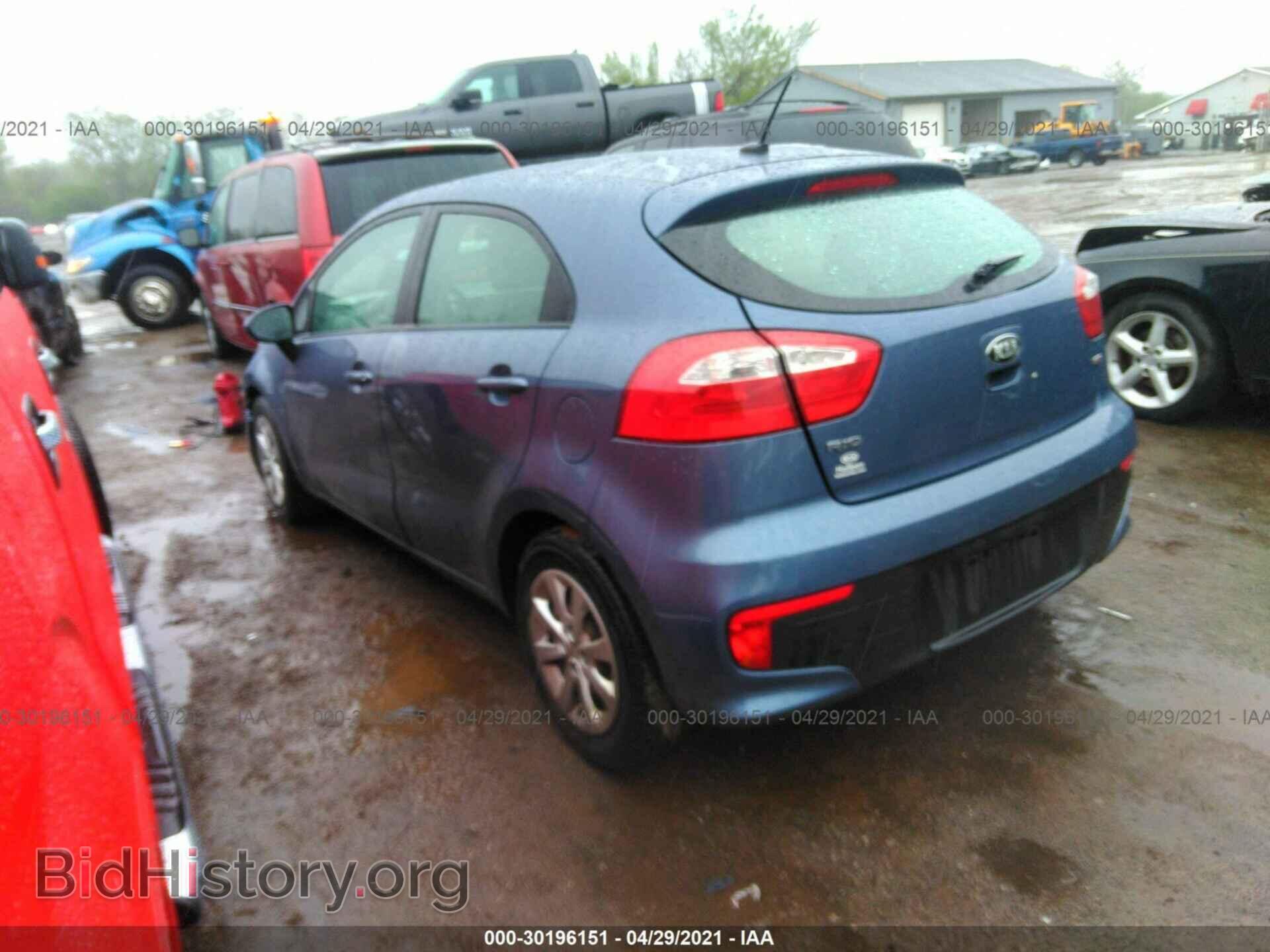 2016 KIA RIO - VIN: KNADM5A35G6625378 - Фото 3