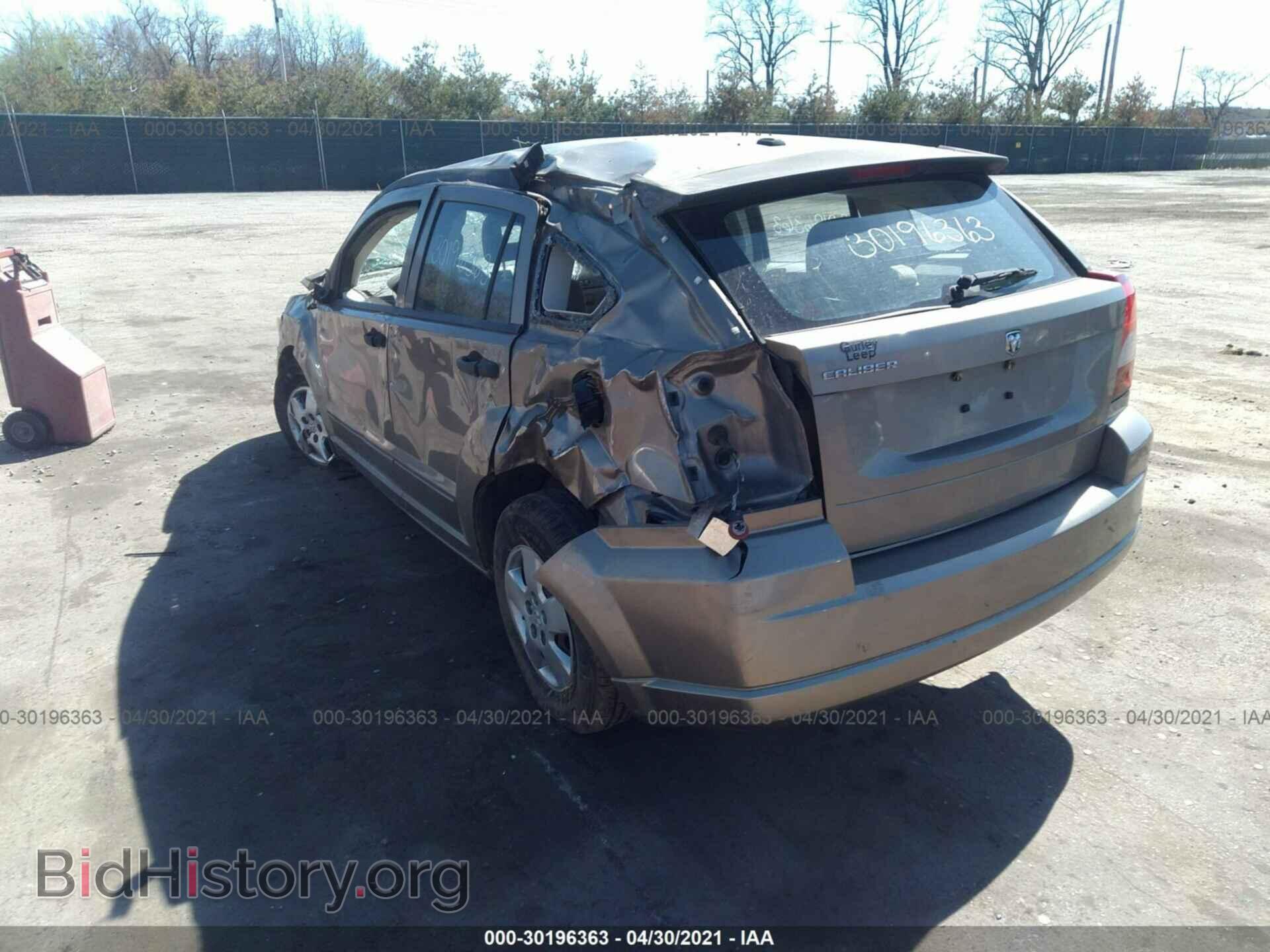 2007 DODGE CALIBER - VIN: 1B3HB28B37D280290 - Фото 3