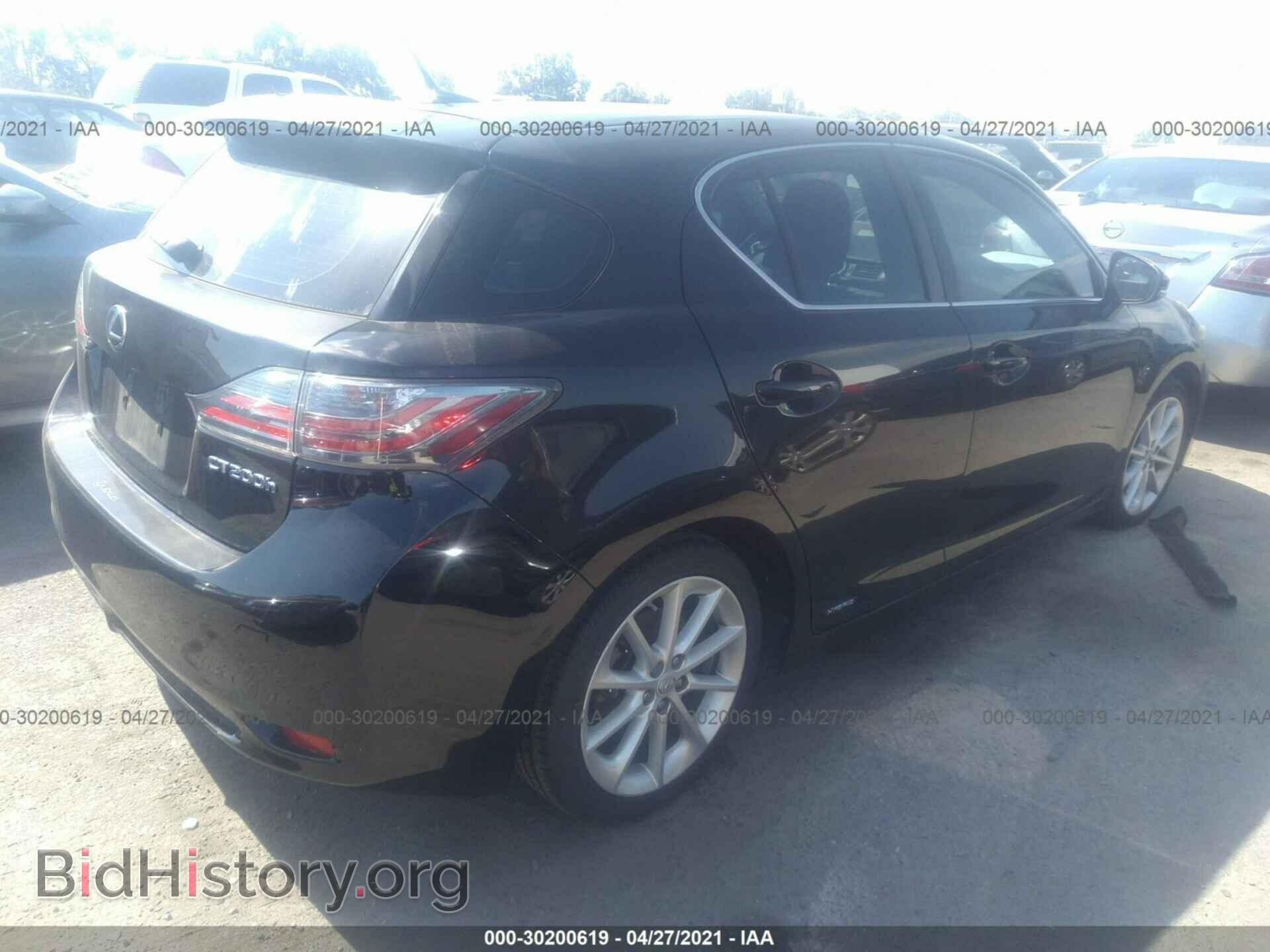 2011 LEXUS CT 200H - VIN: JTHKD5BH7B2008745 - Фото 4