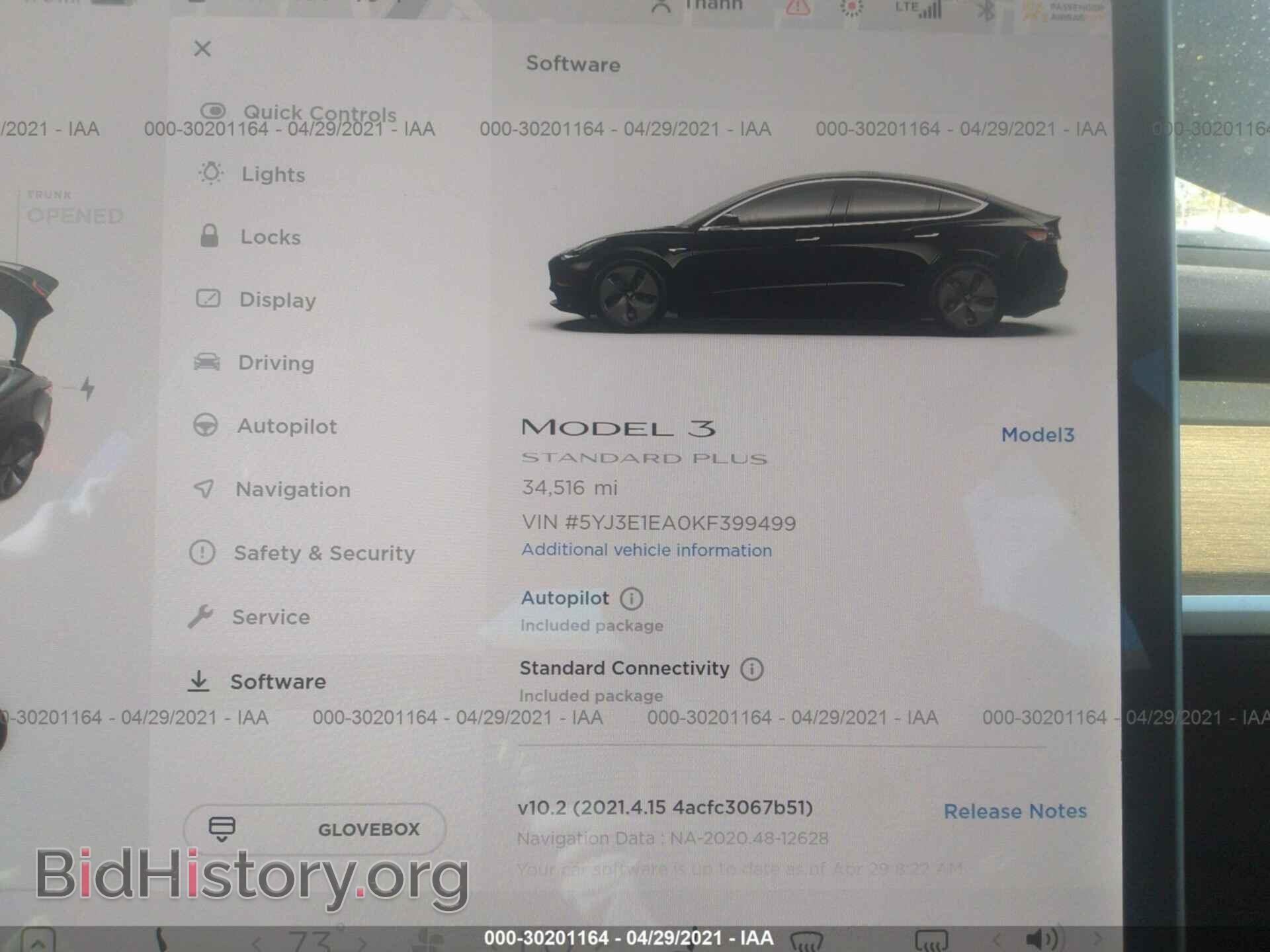 2019 TESLA MODEL 3 - VIN: 5YJ3E1EA0KF399499 - Photo 7