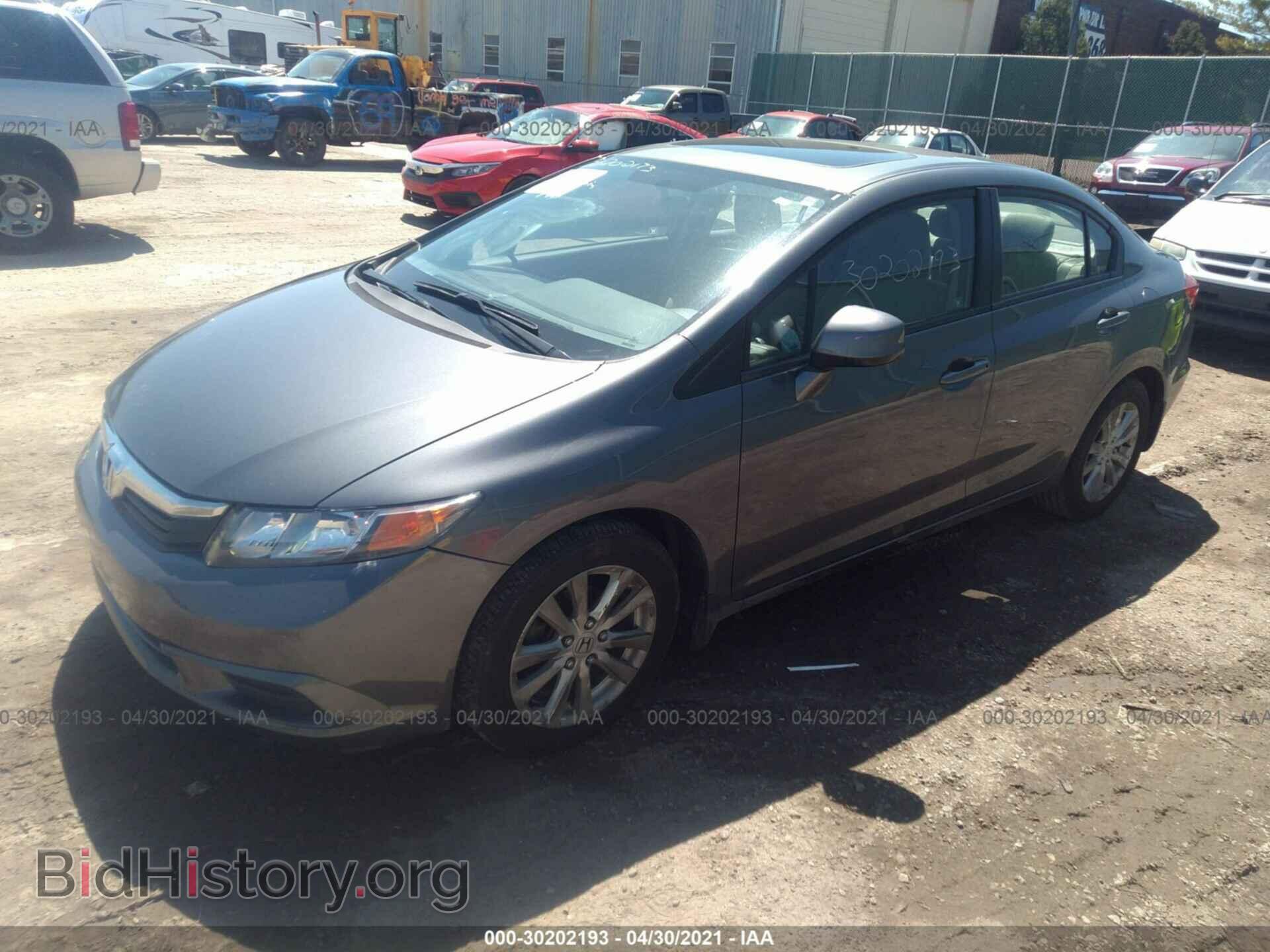 2012 HONDA CIVIC SDN - VIN: 19XFB2F83CE006402 - Фото 2