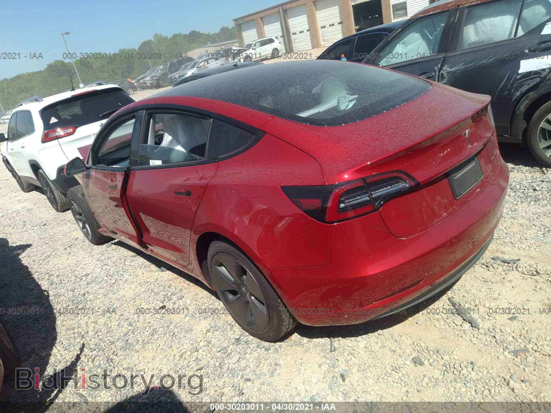 2021 TESLA MODEL 3 - VIN: 5YJ3E1EB1MF852847 - Photo 3