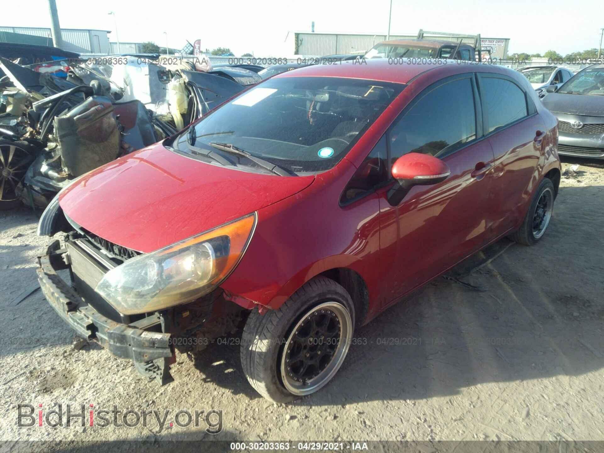 2013 KIA RIO - VIN: KNADN5A3XD6103290 - Фото 2