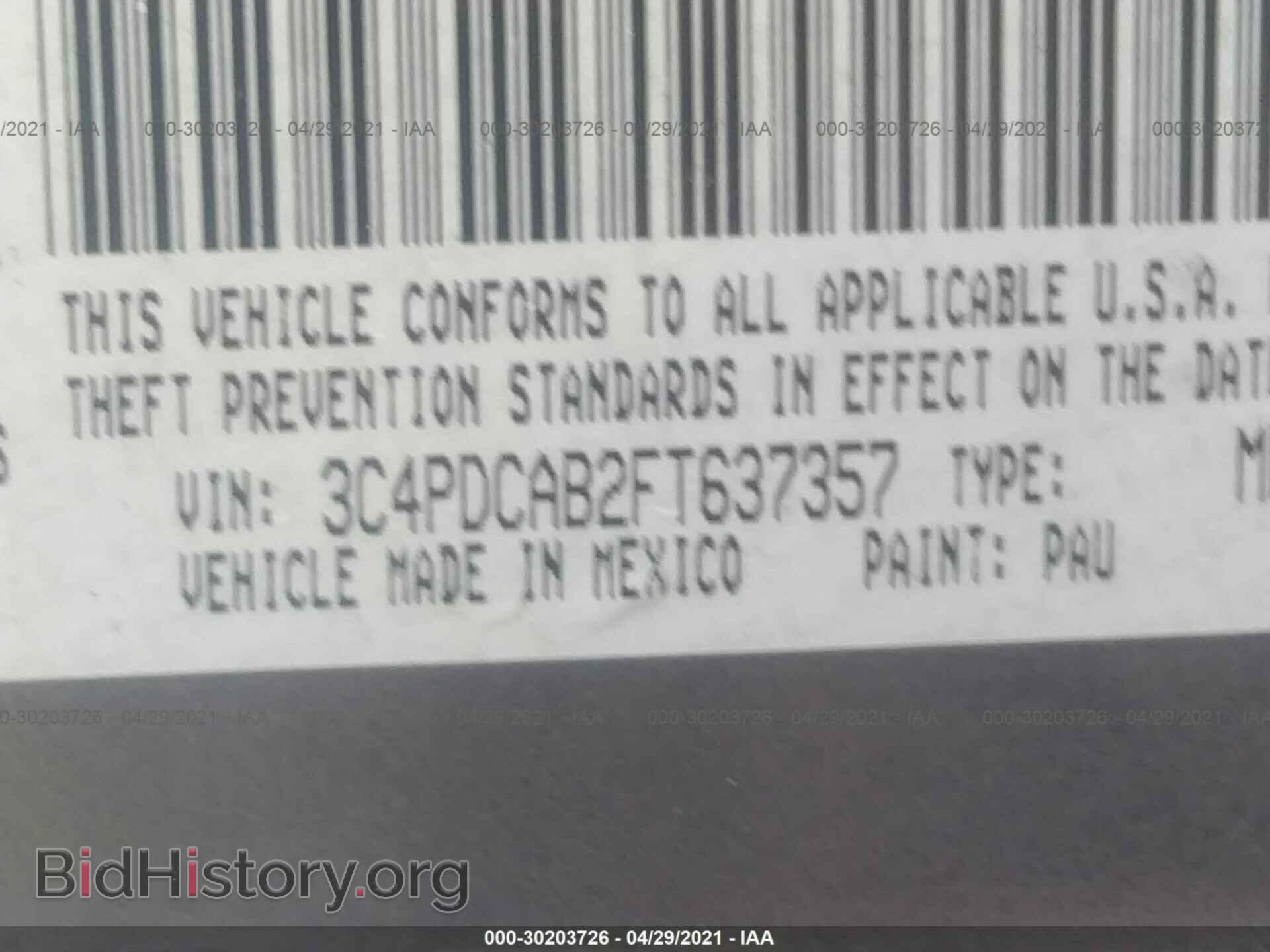 2015 DODGE JOURNEY - VIN: 3C4PDCAB2FT637357 - Фото 9