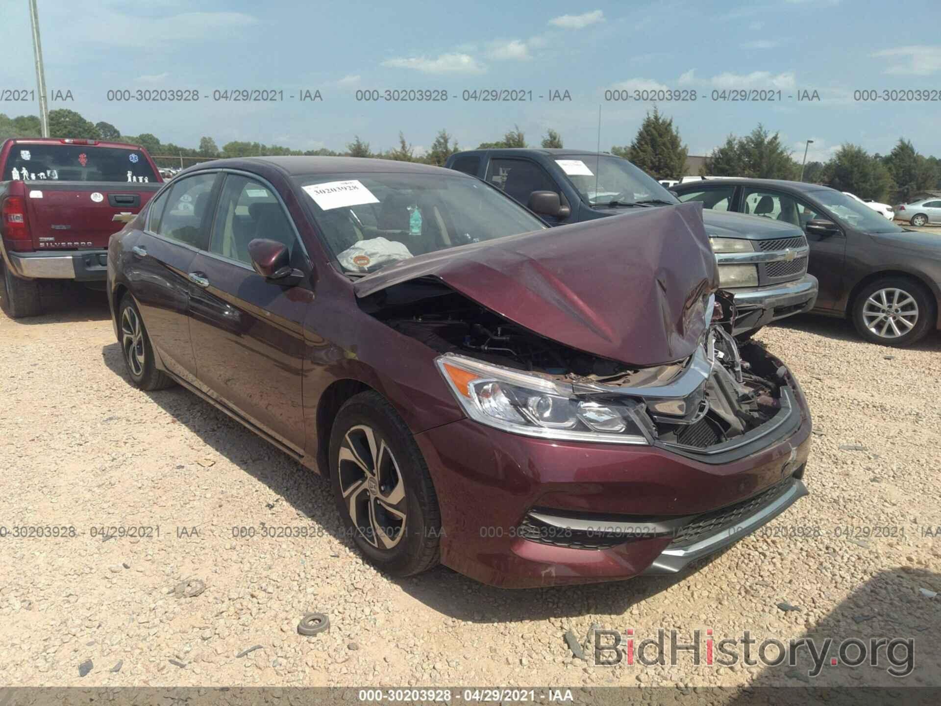 Photo 1HGCR2F39GA122913 - HONDA ACCORD SEDAN 2016