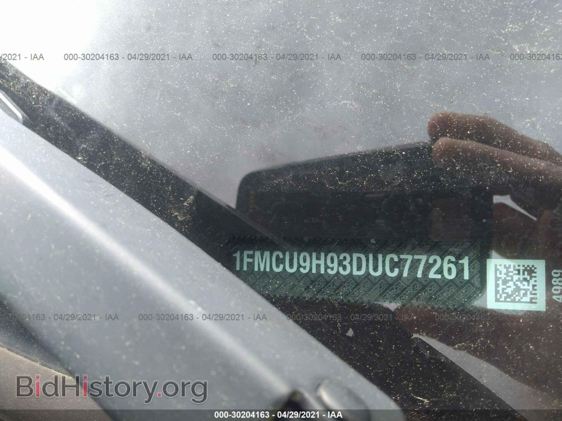 2013 FORD ESCAPE - VIN: 1FMCU9H93DUC77261 - Фото 9