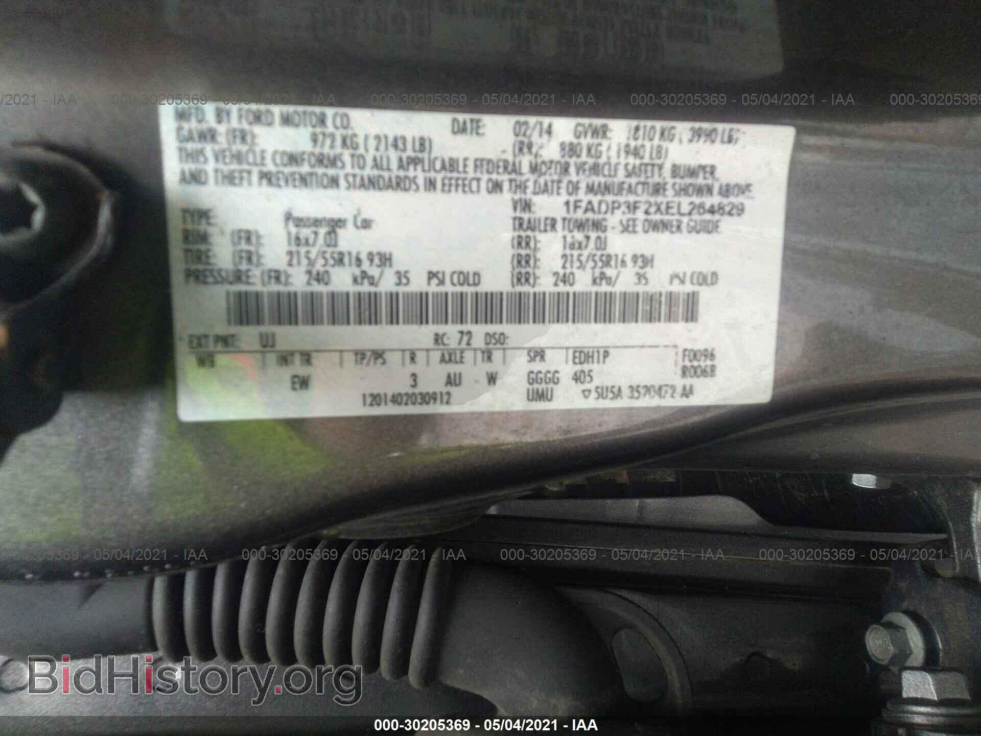 2014 FORD FOCUS - VIN: 1FADP3F2XEL264829 - Фото 9
