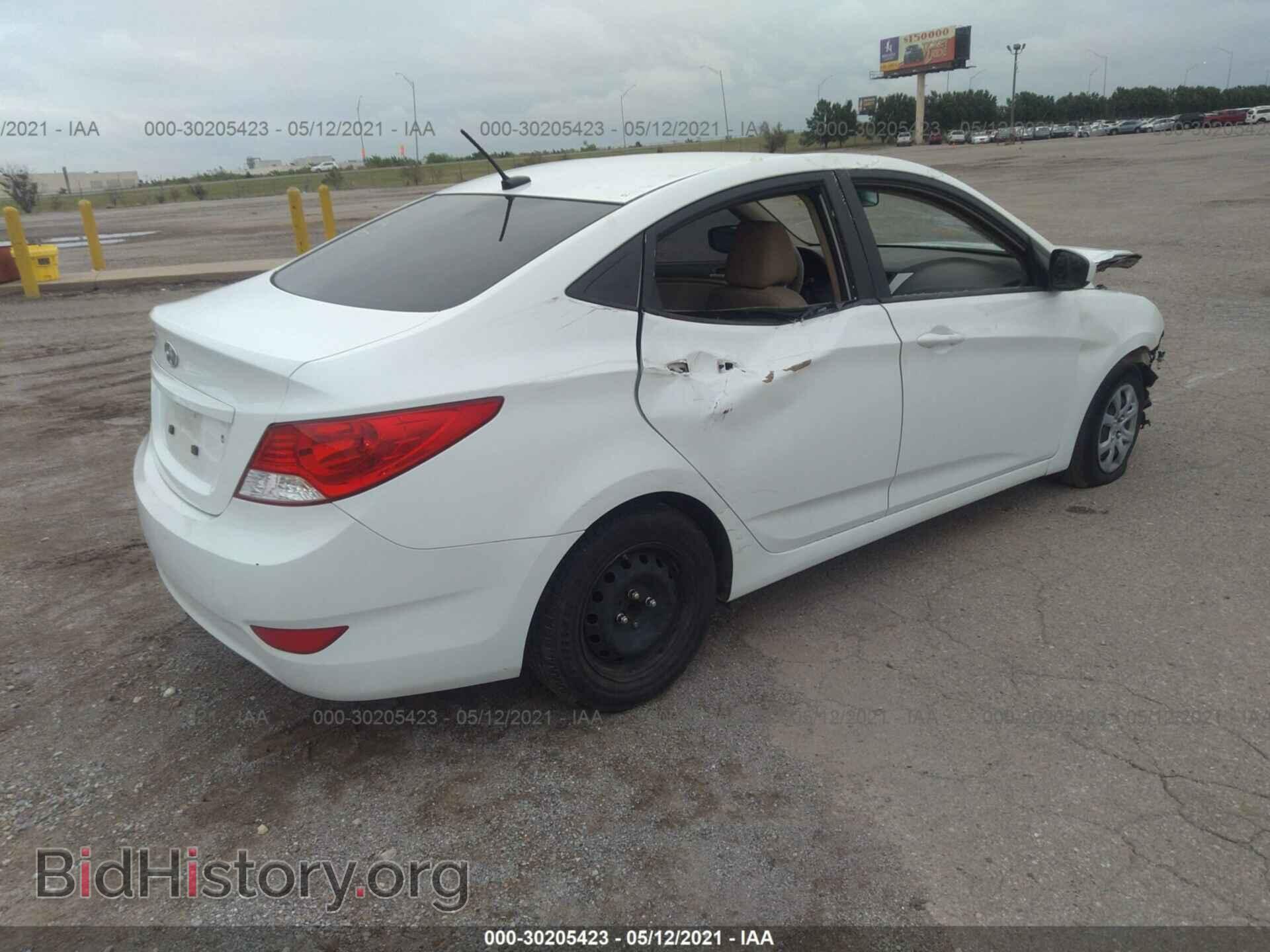 2013 HYUNDAI ACCENT - VIN: KMHCT4AE2DU344669 - Фото 4