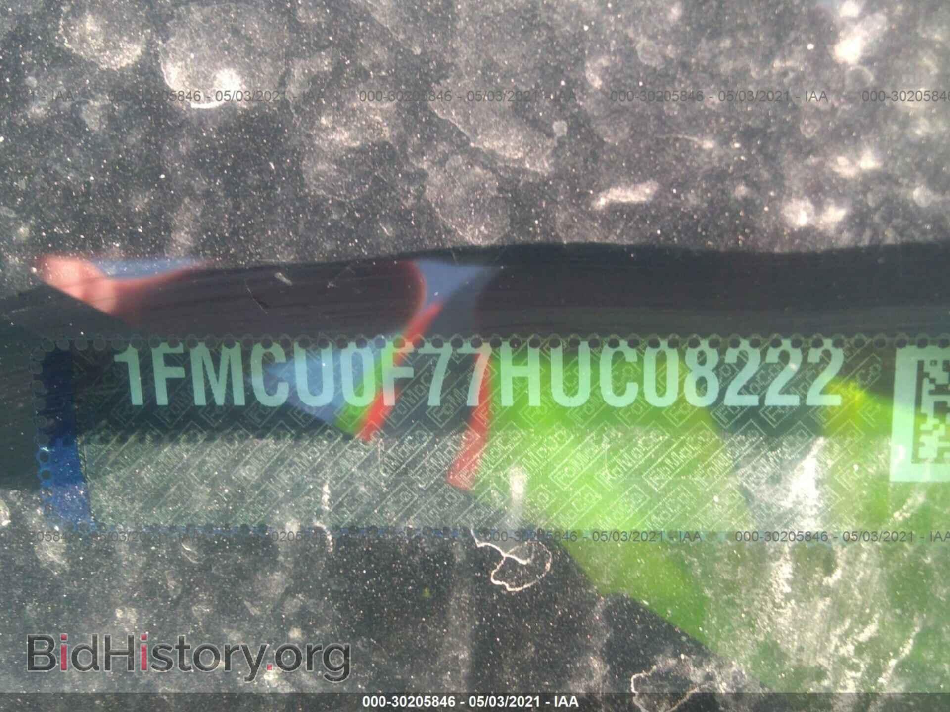 2017 FORD ESCAPE - VIN: 1FMCU0F77HUC08222 - Фото 9