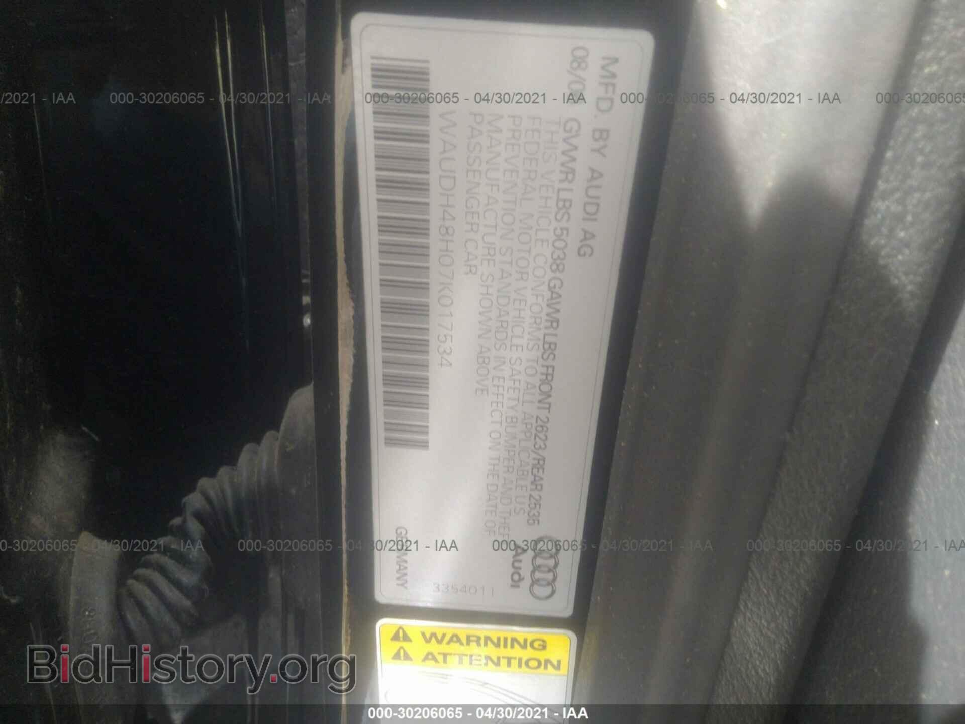 2007 AUDI A4 - VIN: WAUDH48H07K017534 - Фото 9