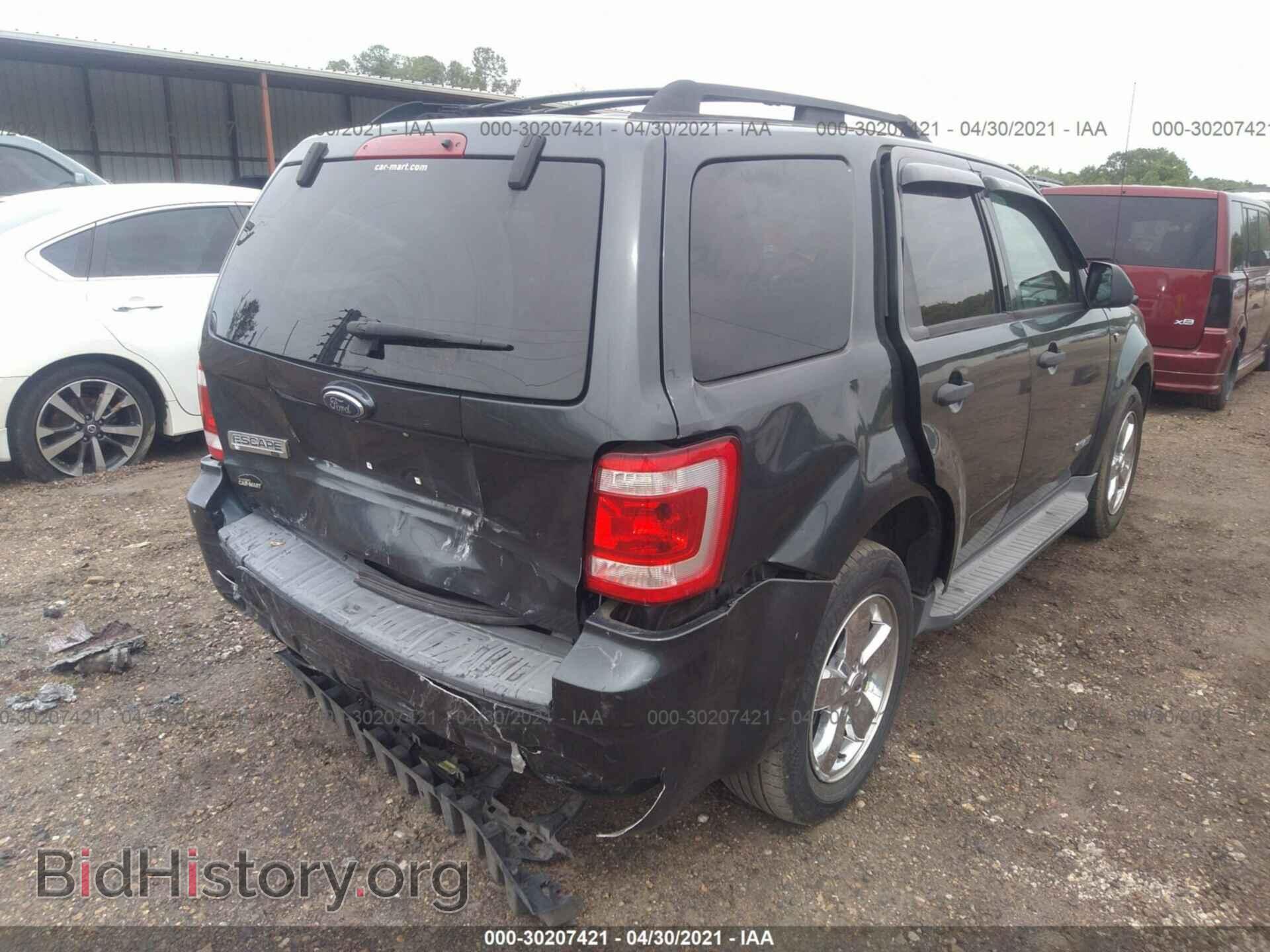 2008 FORD ESCAPE - VIN: 1FMCU03168KA56591 - Фото 4