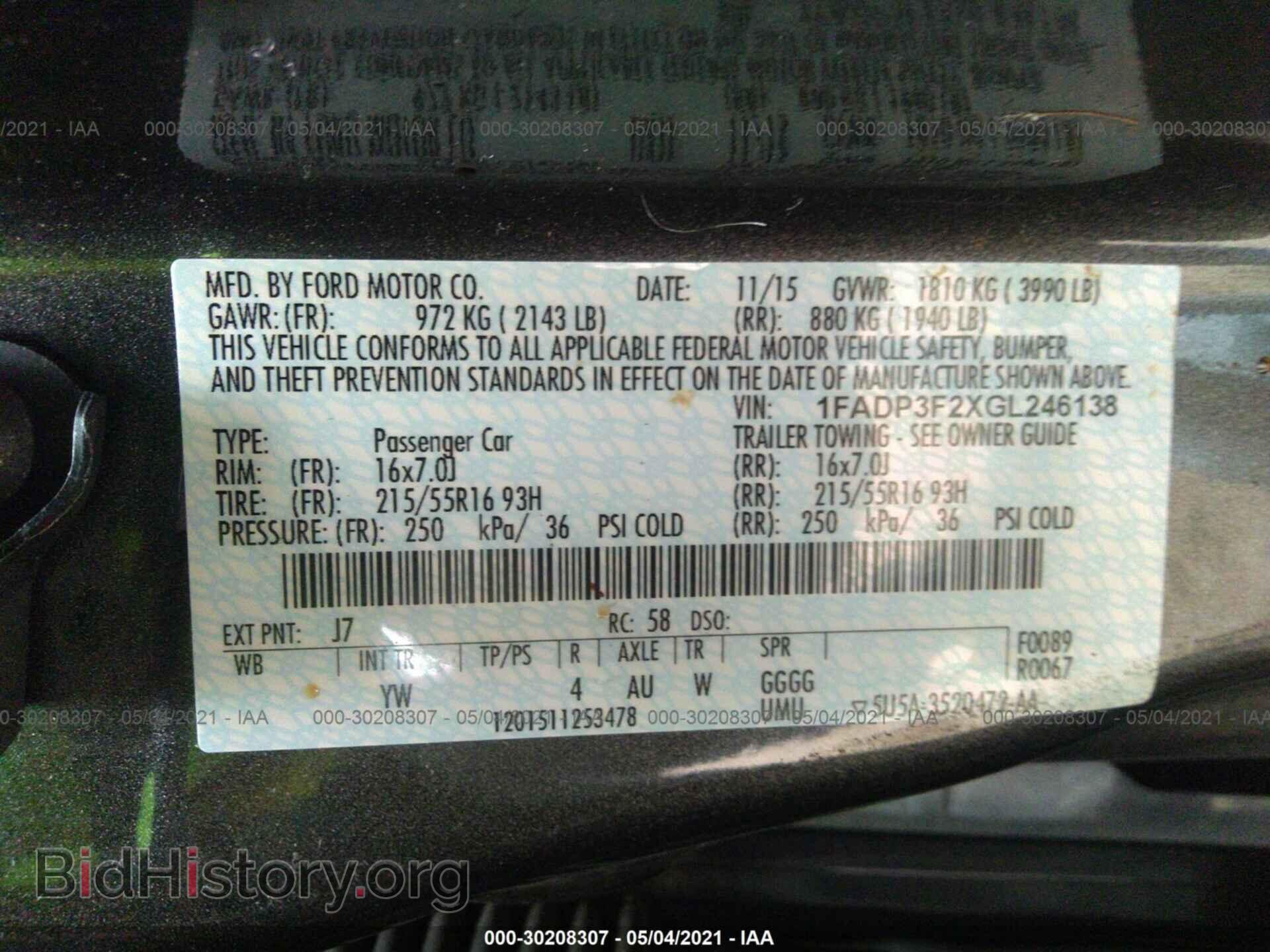 2016 FORD FOCUS - VIN: 1FADP3F2XGL246138 - Photo 9