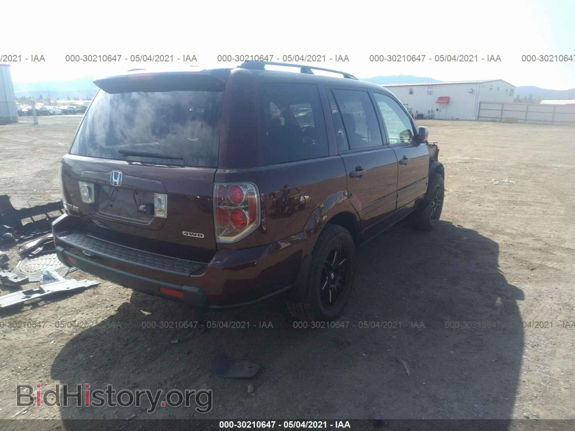 2007 HONDA PILOT - VIN: 2HKYF18747H538173 - Фото 4