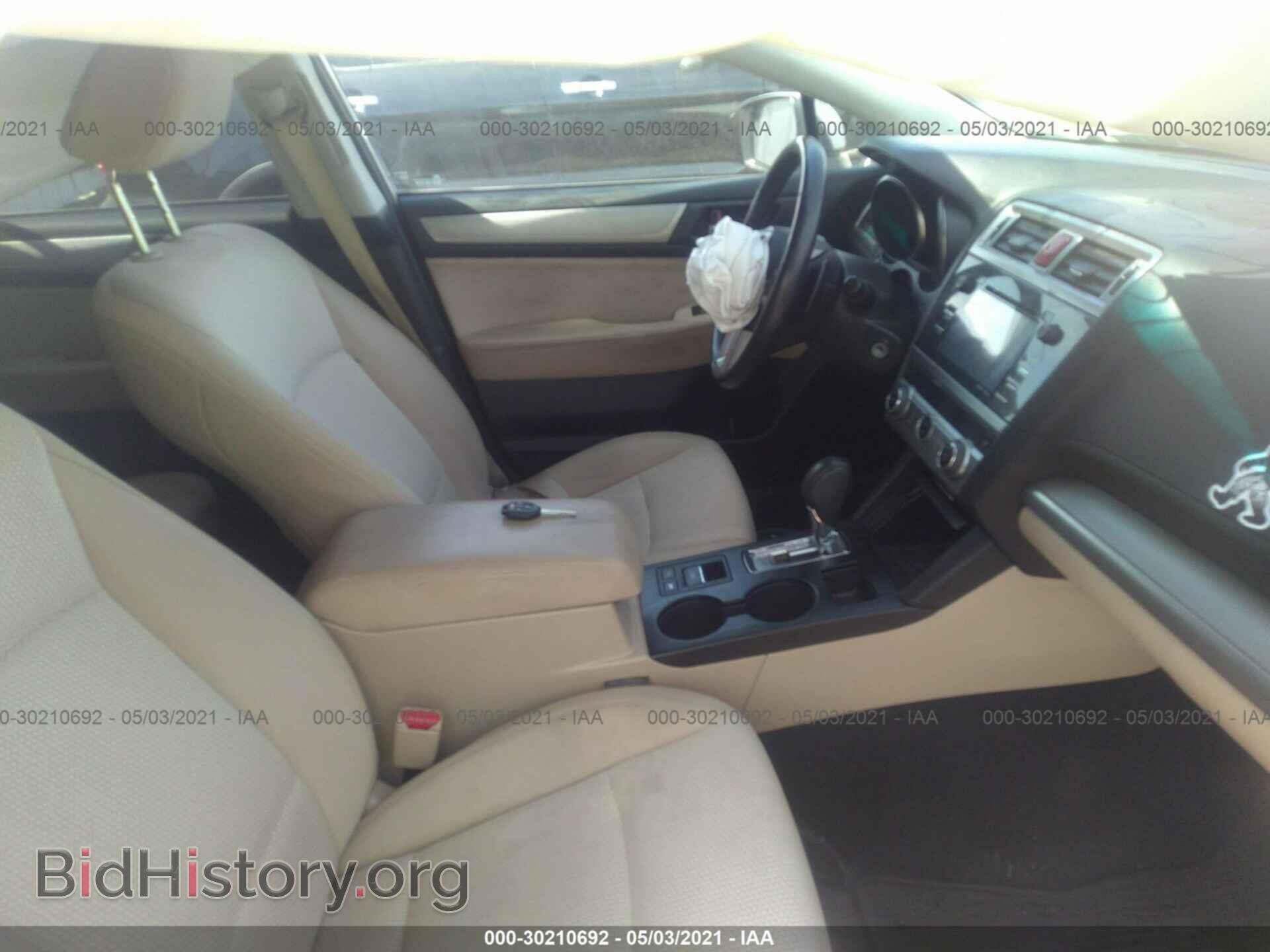 2016 SUBARU OUTBACK - VIN: 4S4BSAFC5G3241115 - Фото 5