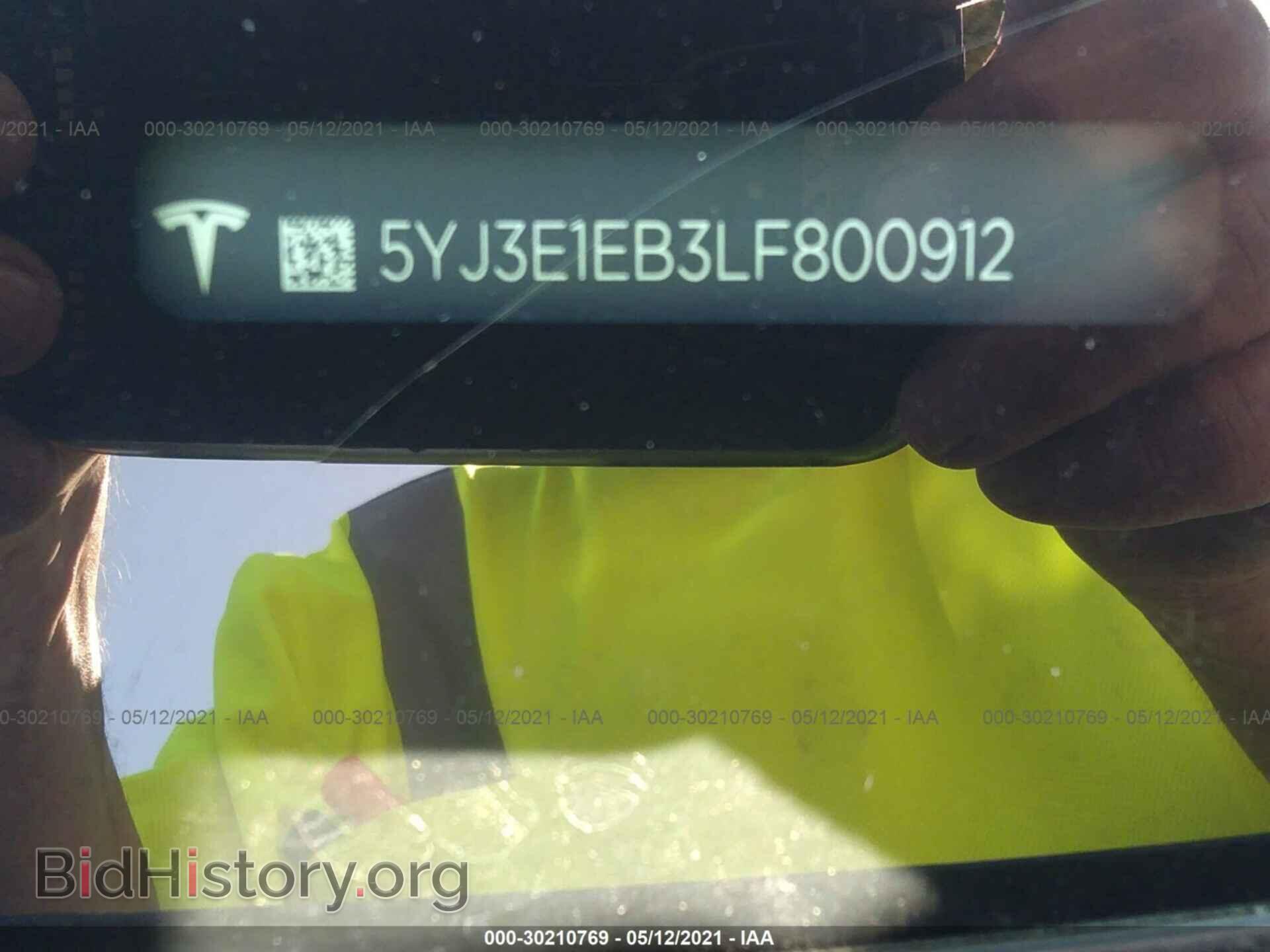 2020 TESLA MODEL 3 - VIN: 5YJ3E1EB3LF800912 - Фото 9