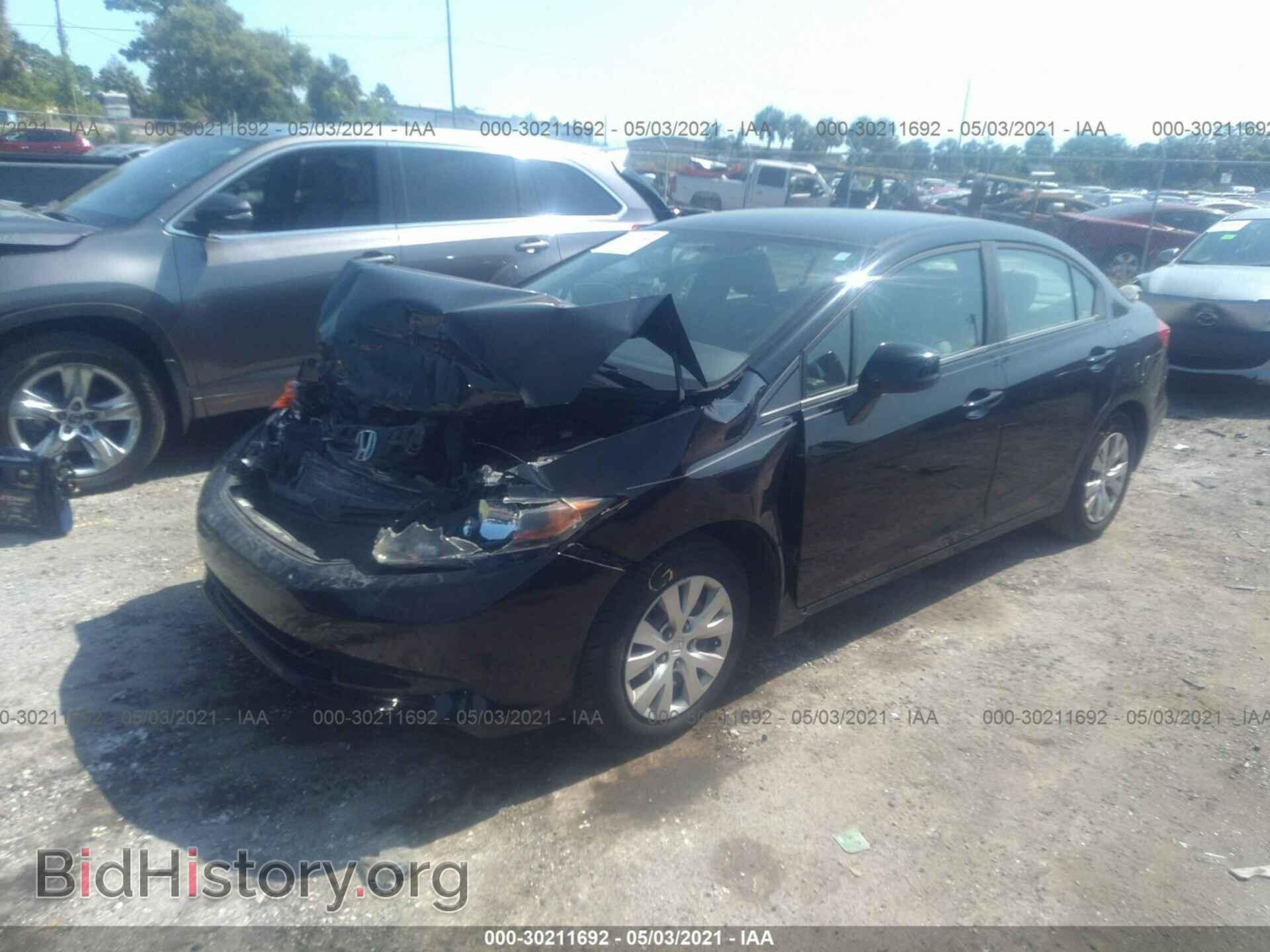 2012 HONDA CIVIC SDN - VIN: 19XFB2F58CE039689 - Фото 2