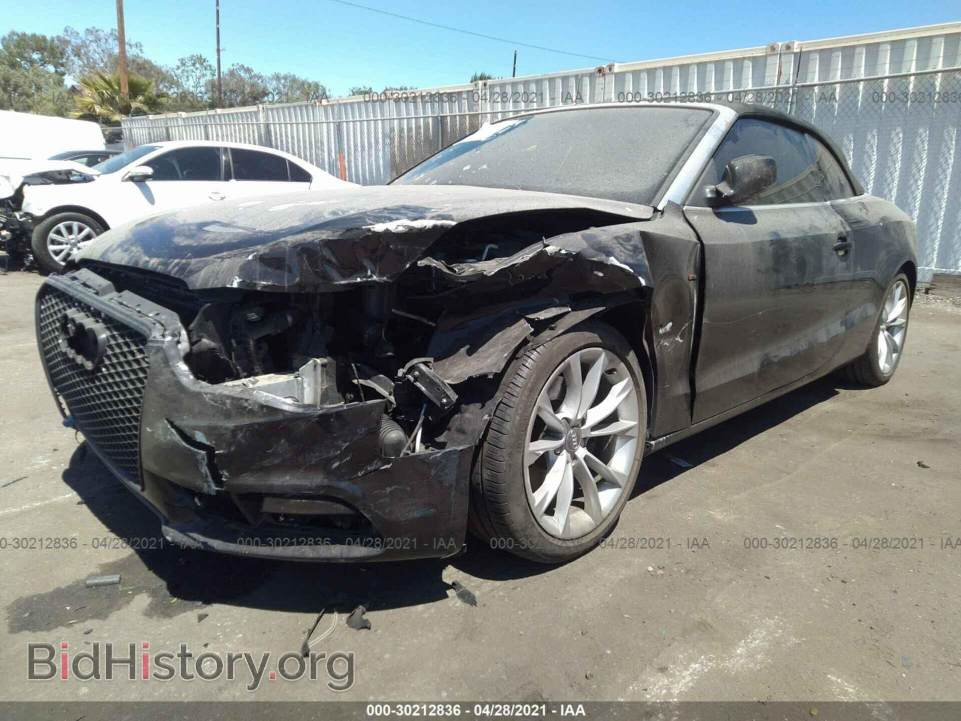 2013 AUDI A5 - VIN: WAULFAFH8DN003152 - Photo 2