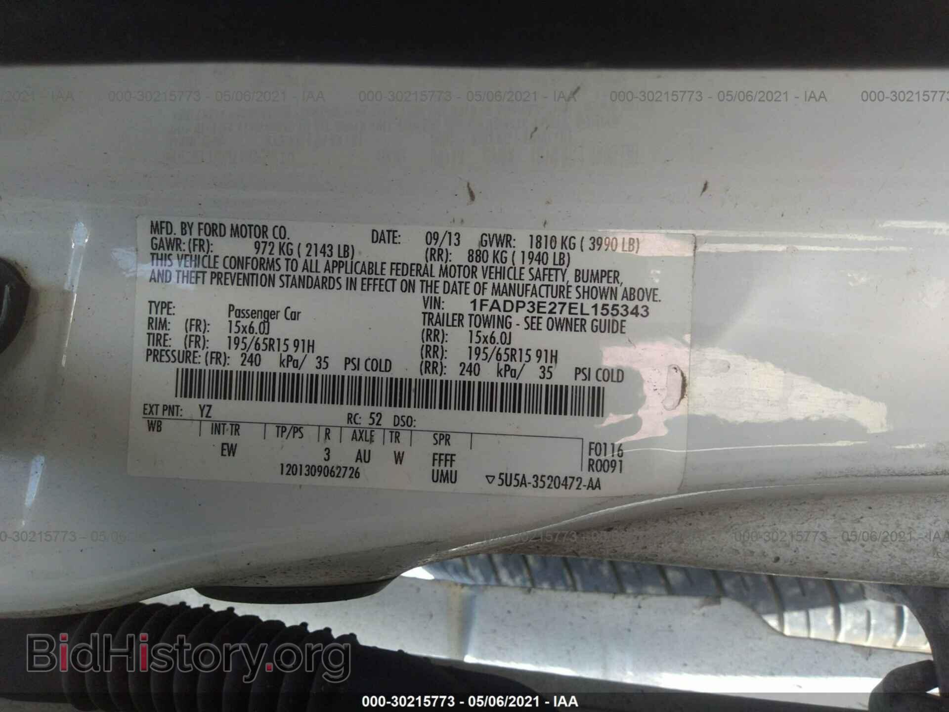 2014 FORD FOCUS - VIN: 1FADP3E27EL155343 - Photo 9