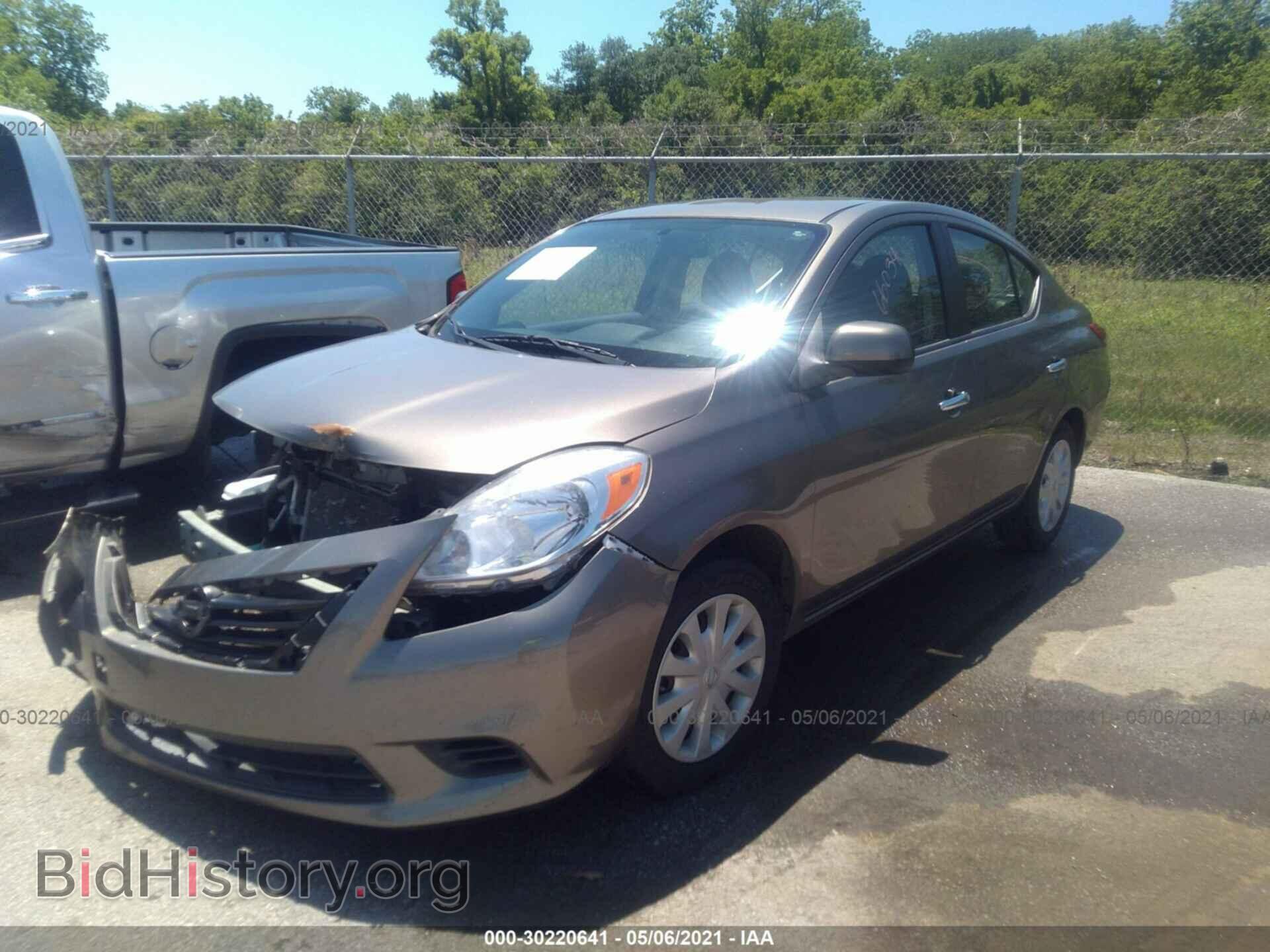 2012 NISSAN VERSA - VIN: 3N1CN7AP6CL843648 - Фото 2