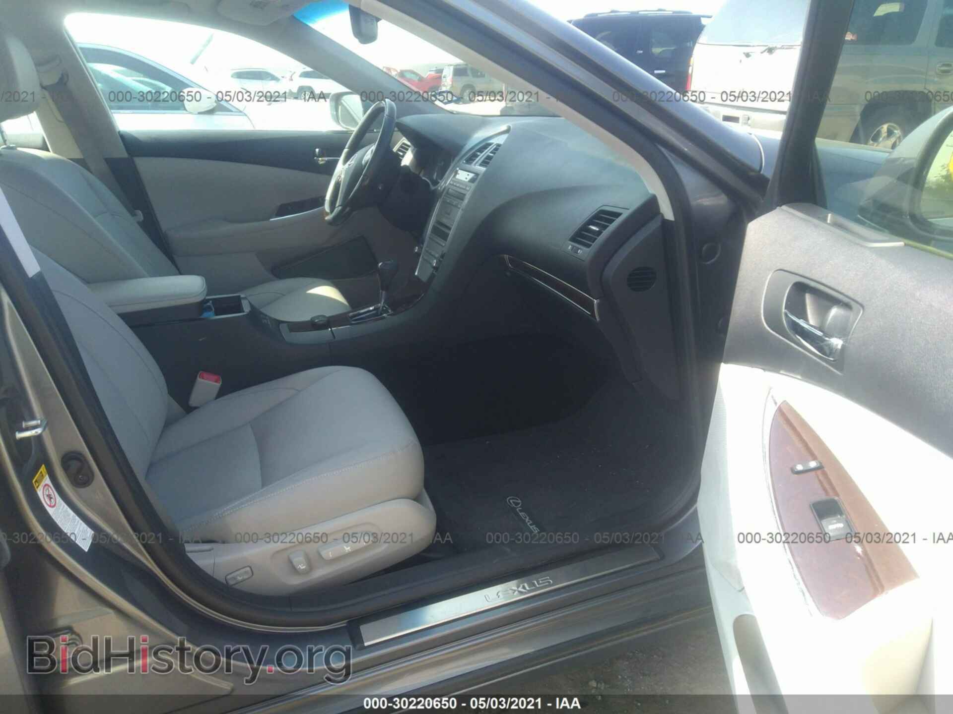 2012 LEXUS ES 350 - VIN: JTHBK1EG6C2474900 - Фото 5