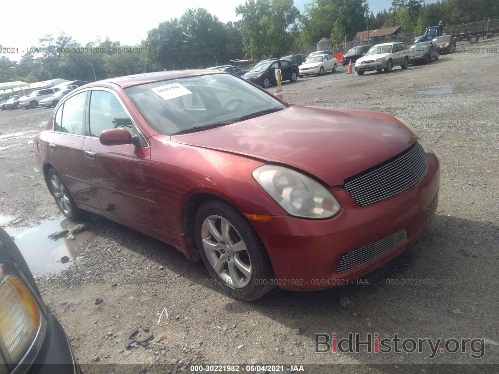 Photo JNKCV51E16M520021 - INFINITI G35 SEDAN 2006