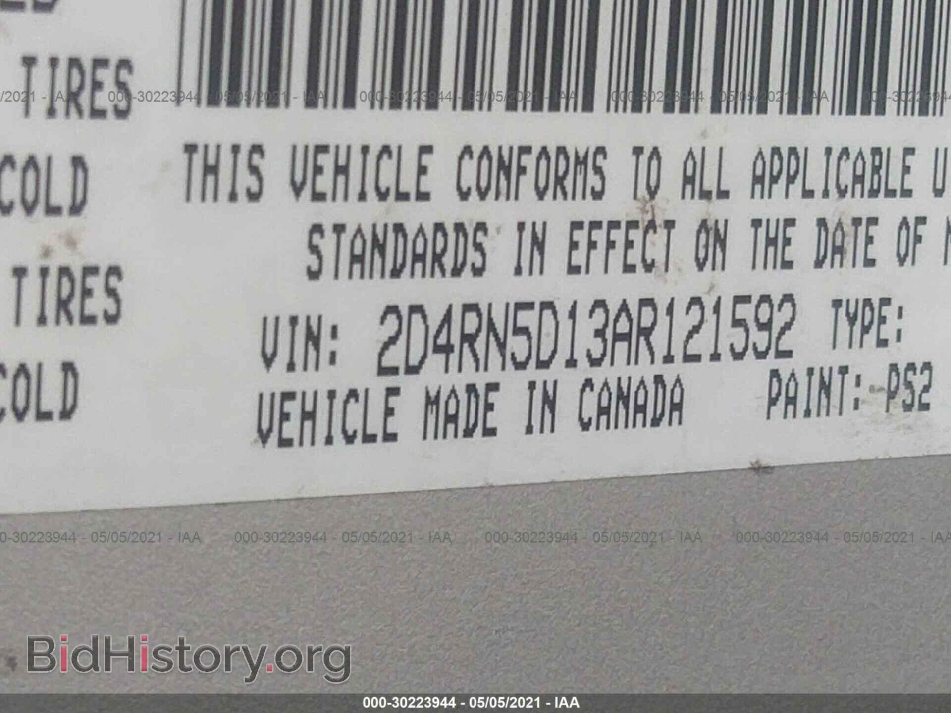 2010 DODGE GRAND CARAVAN - VIN: 2D4RN5D13AR121592 - Фото 9