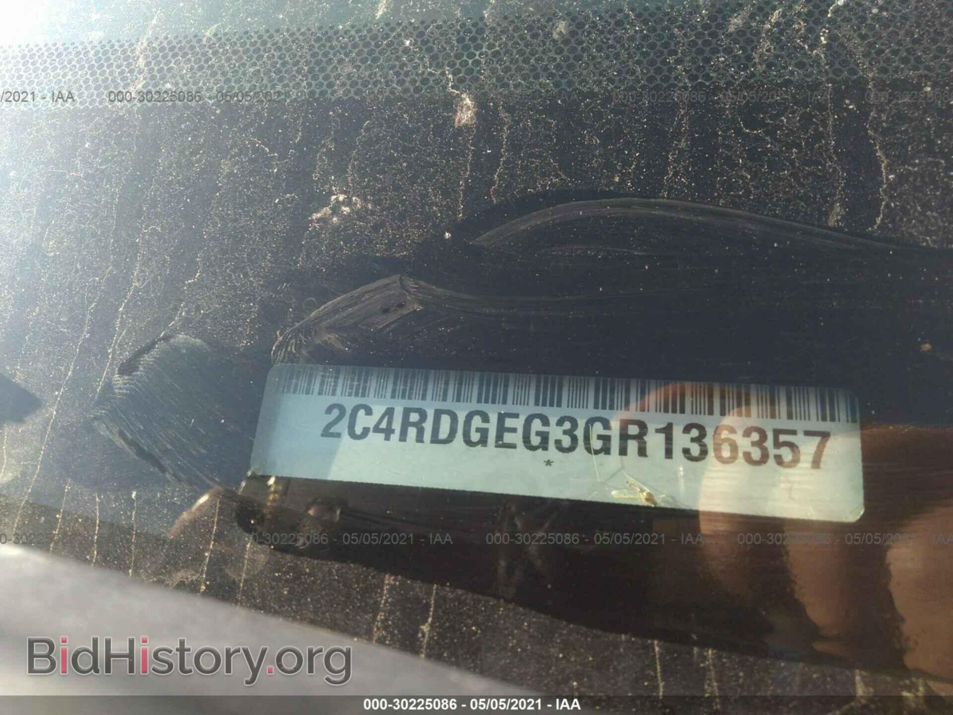 2016 DODGE GRAND CARAVAN - VIN: 2C4RDGEG3GR136357 - Фото 9
