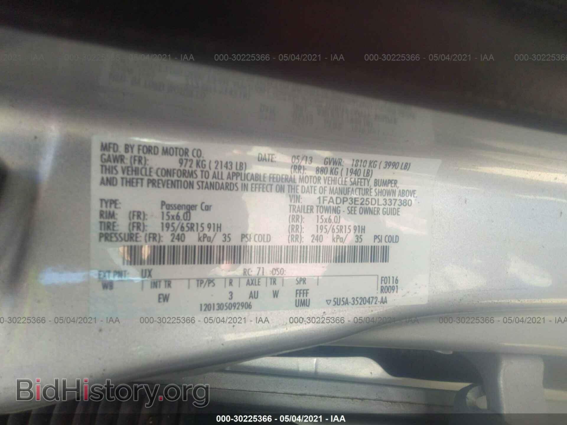 2013 FORD FOCUS - VIN: 1FADP3E25DL337380 - Photo 9