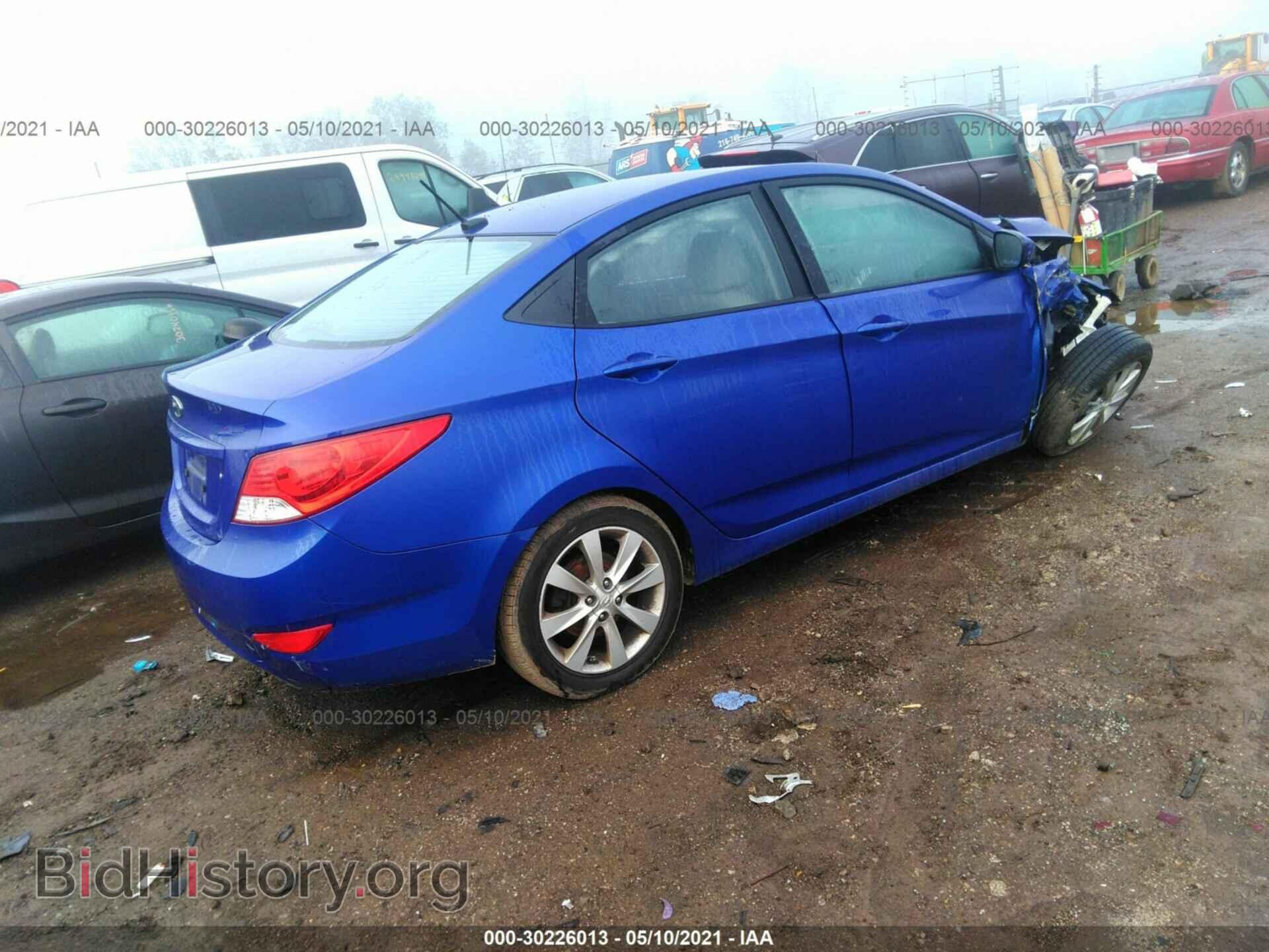 2013 HYUNDAI ACCENT - VIN: KMHCU4AE8DU311575 - Фото 4