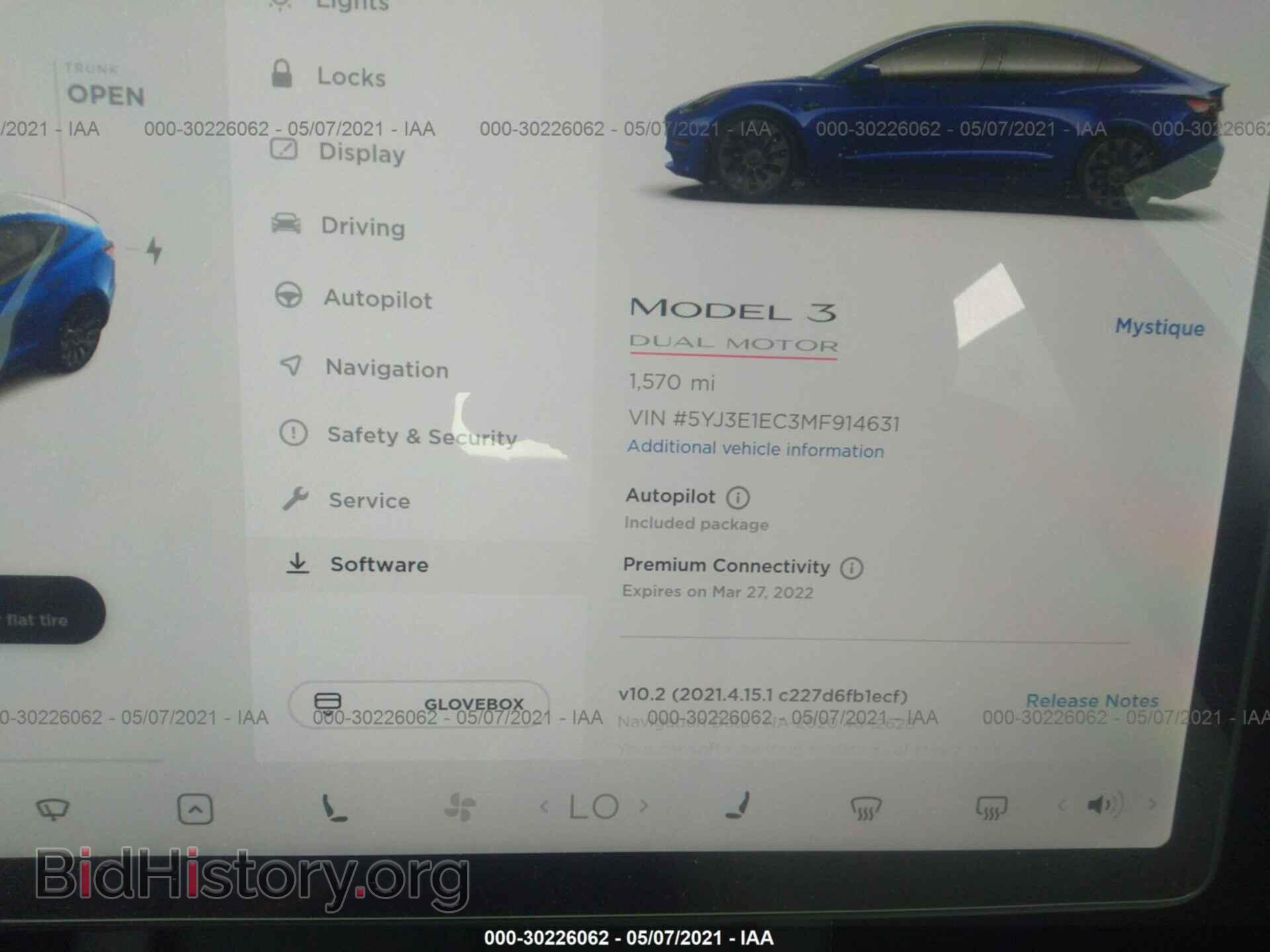 2021 TESLA MODEL 3 - VIN: 5YJ3E1EC3MF914631 - Photo 7