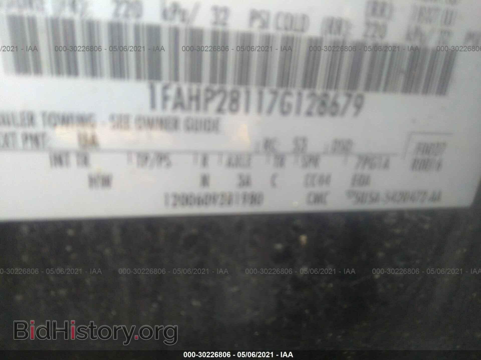 2007 FORD FIVE HUNDRED - VIN: 1FAHP28117G128679 - Photo 9