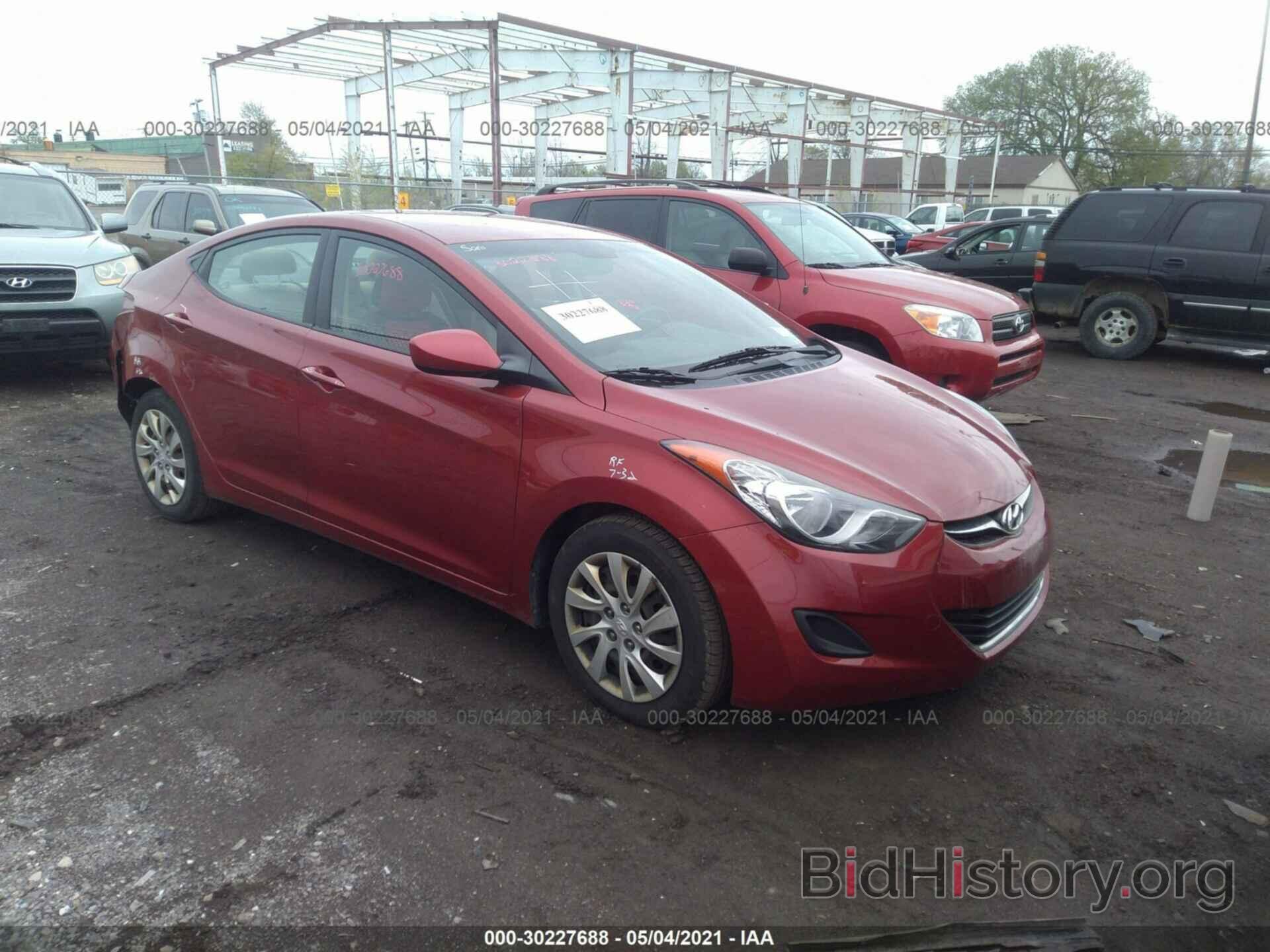 Photo KMHDH4AEXCU277372 - HYUNDAI ELANTRA 2012