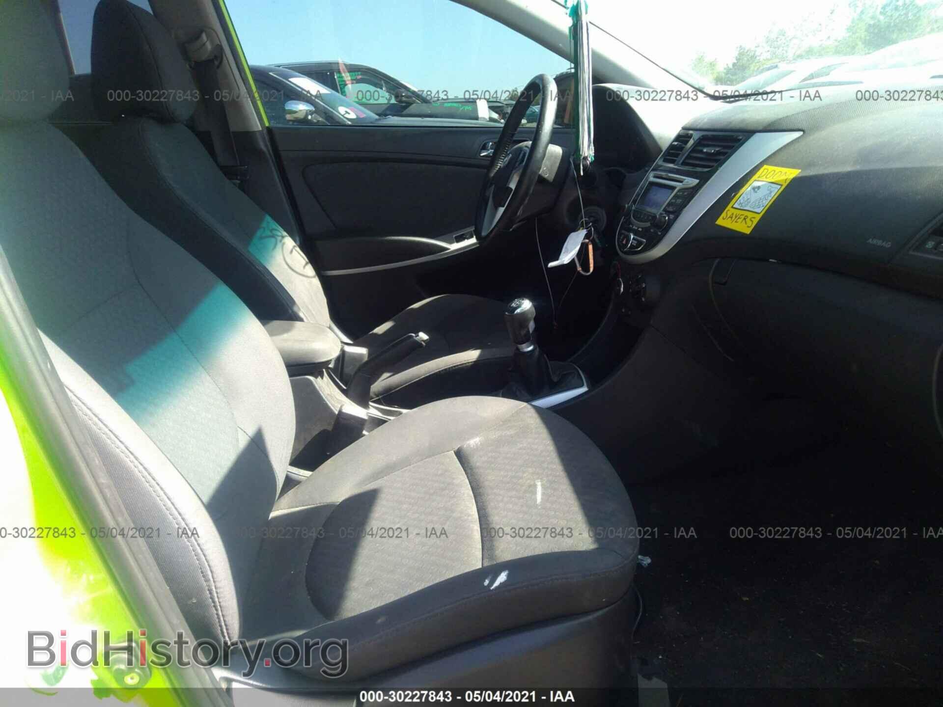 2012 HYUNDAI ACCENT - VIN: KMHCU5AE3CU021524 - Фото 5